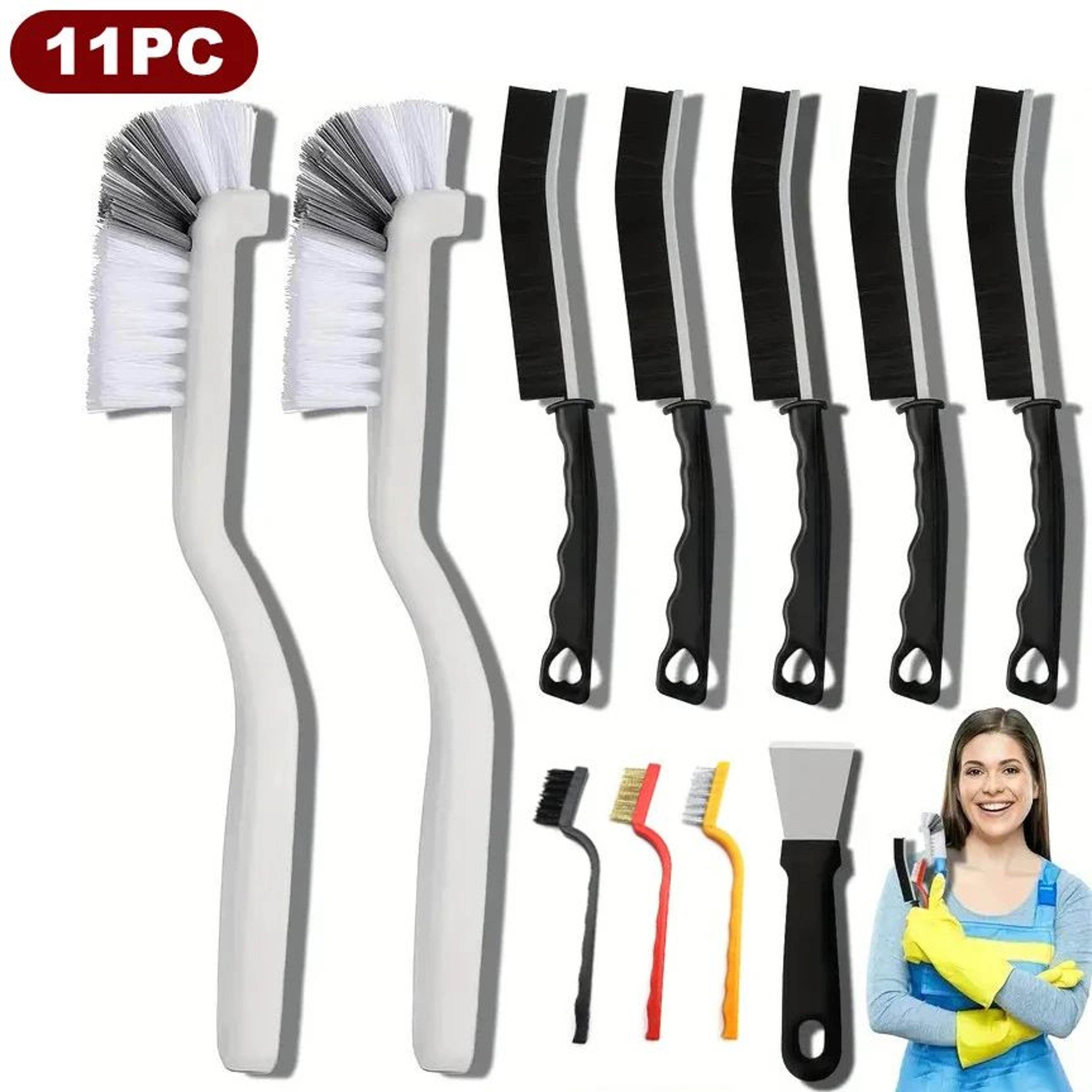 household crevice and gap cleaning brush set