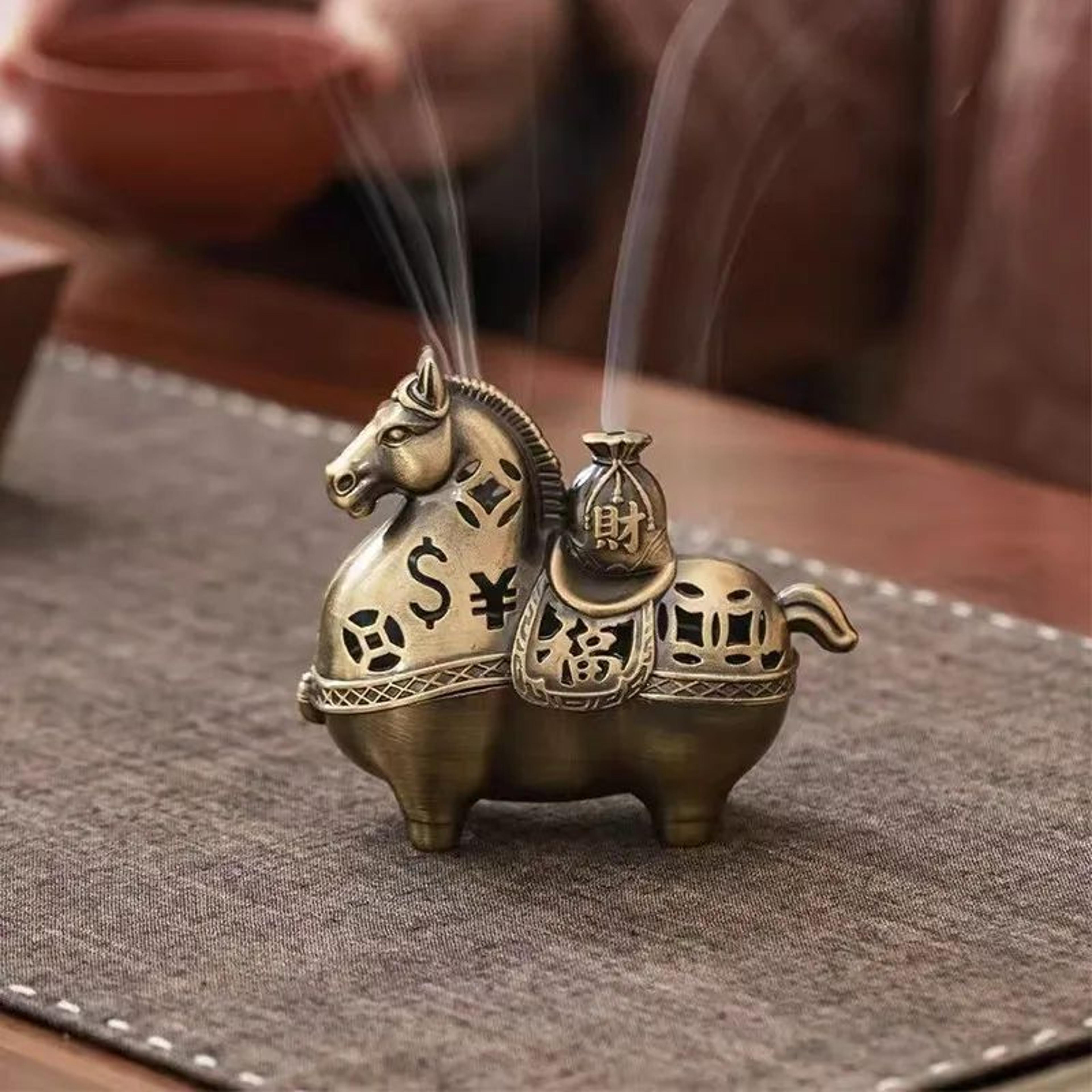 year of the horse decorative incense burner