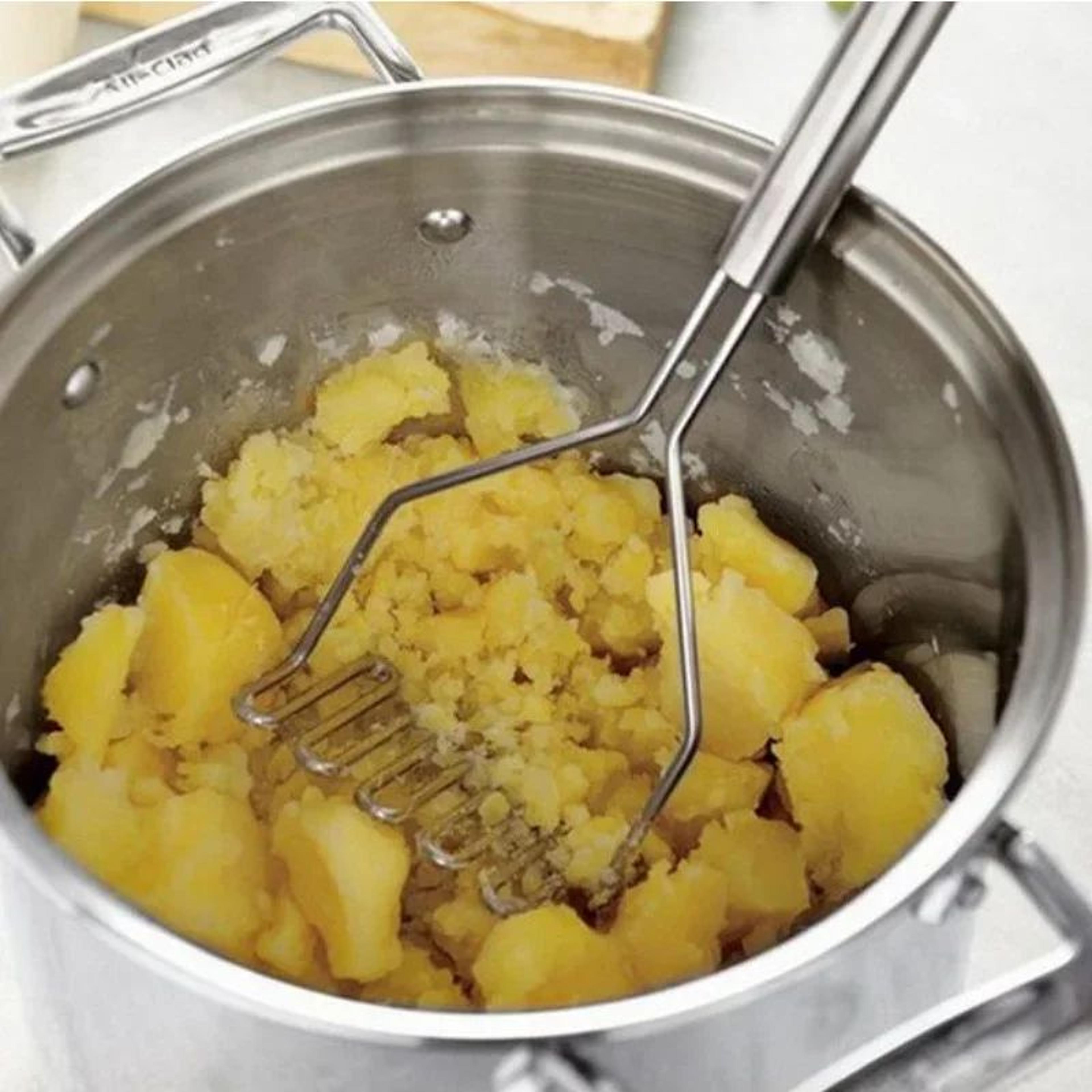stainless steel wavy potato masher