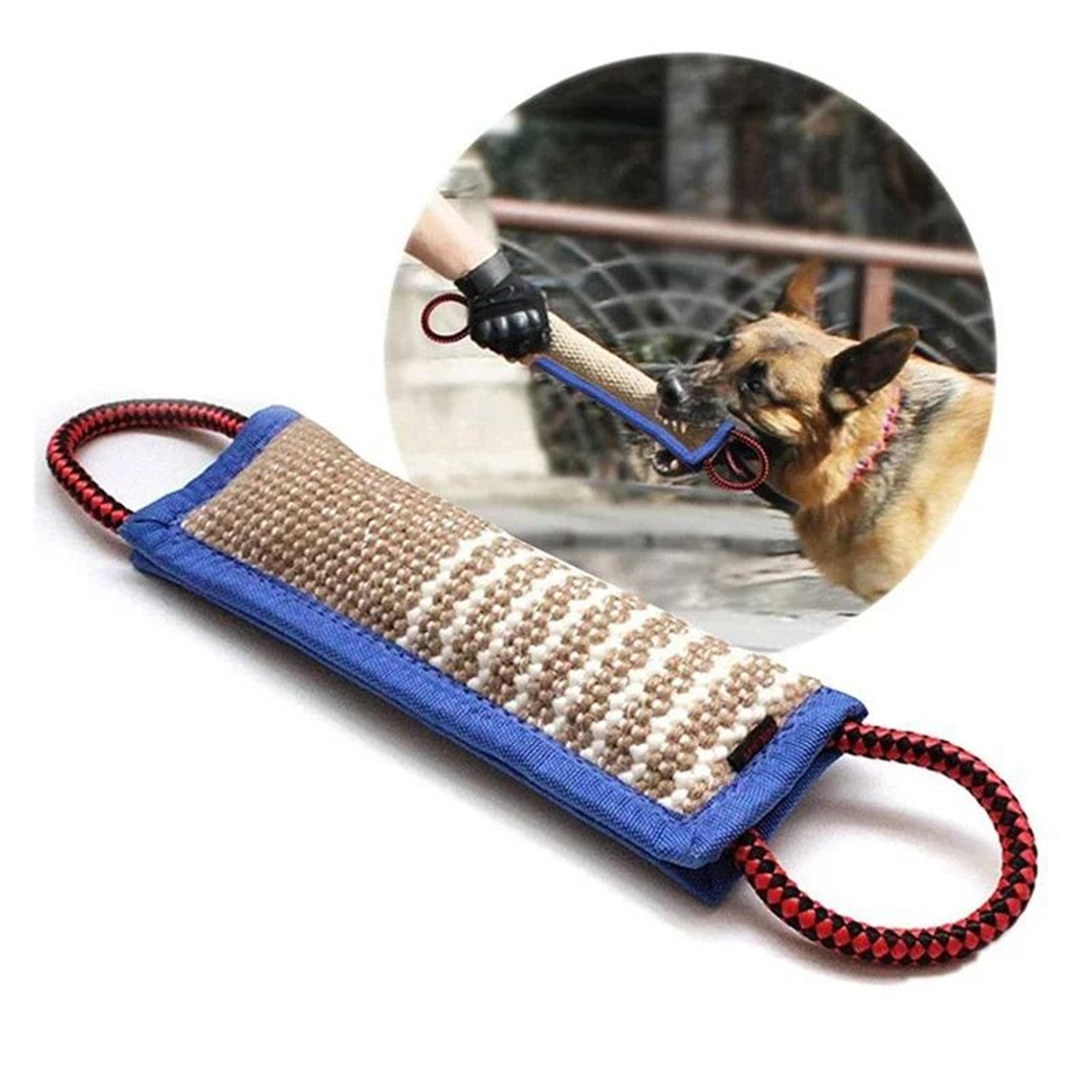durable jute dog bite training tug pillow