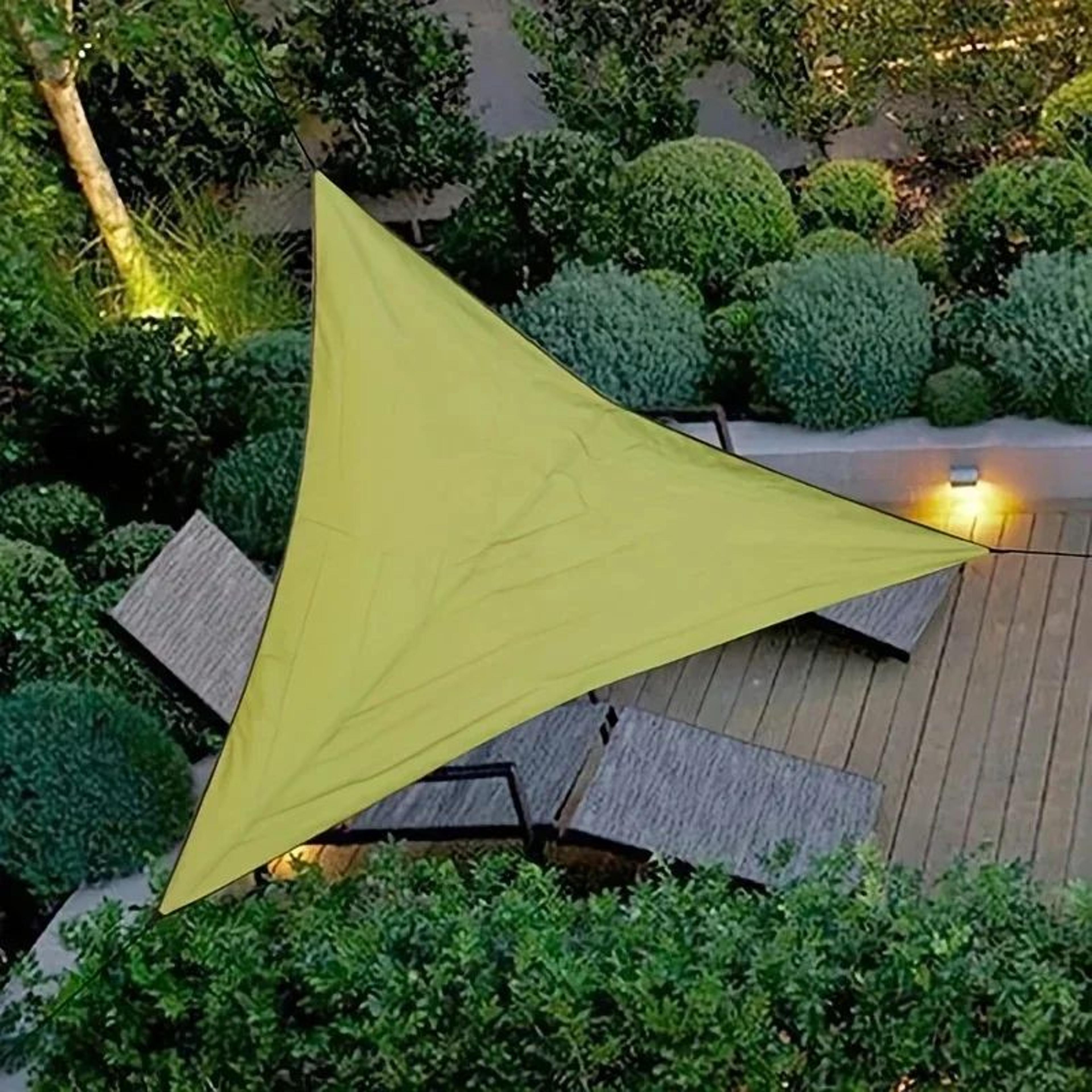 folding waterproof triangle sun shade sail canopy