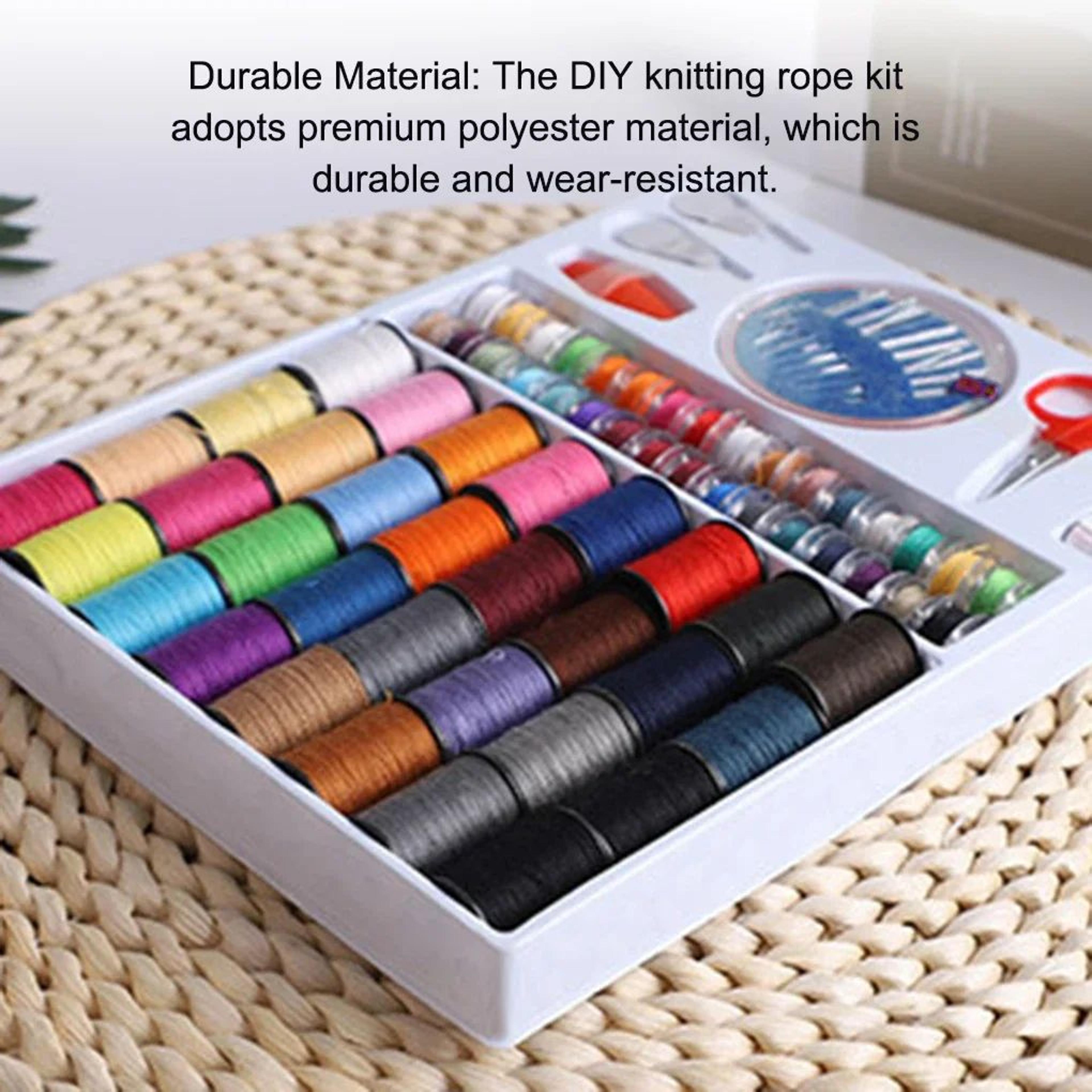 64 color sewing thread set with needle storage box
