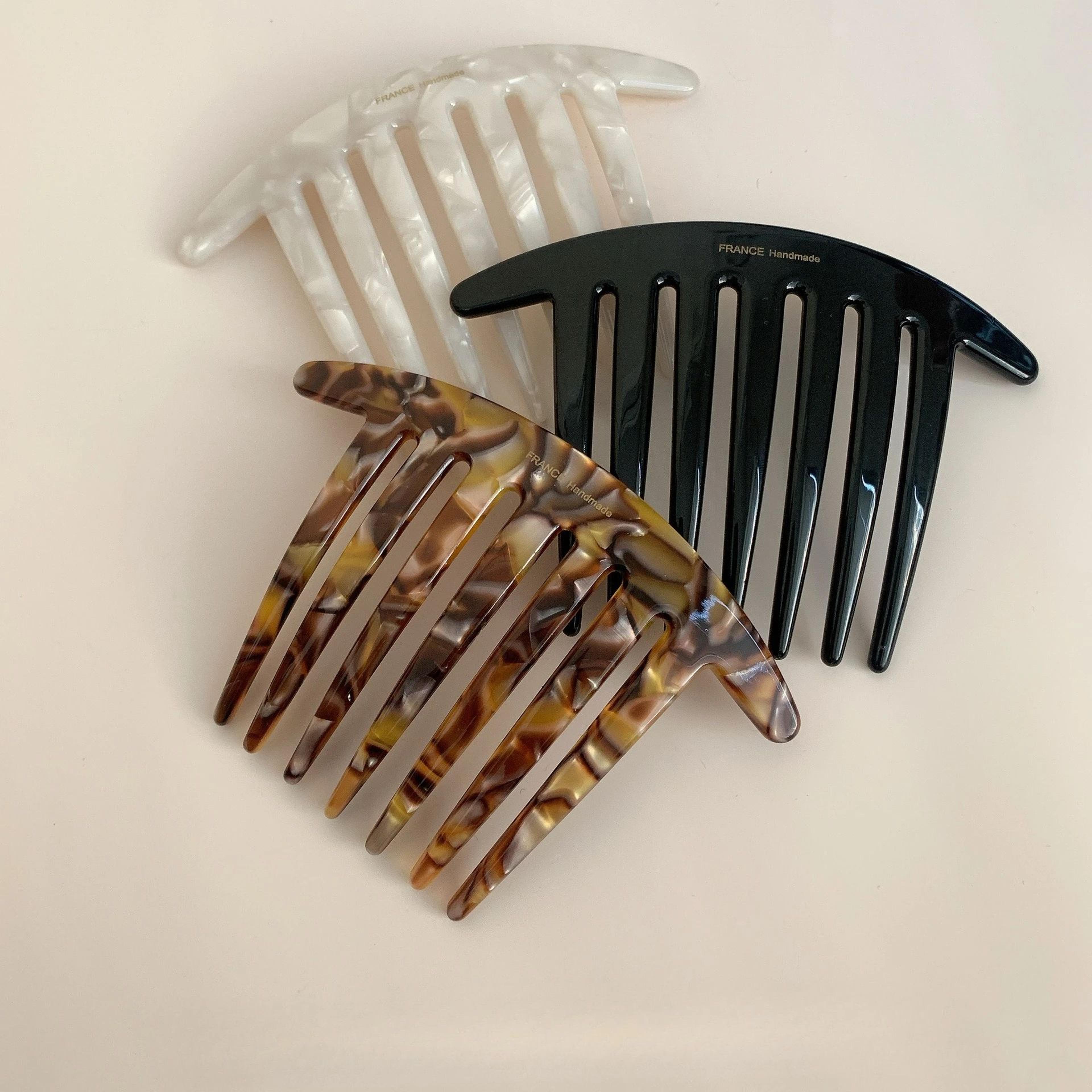 french u shaped seven tooth hairpin comb for women