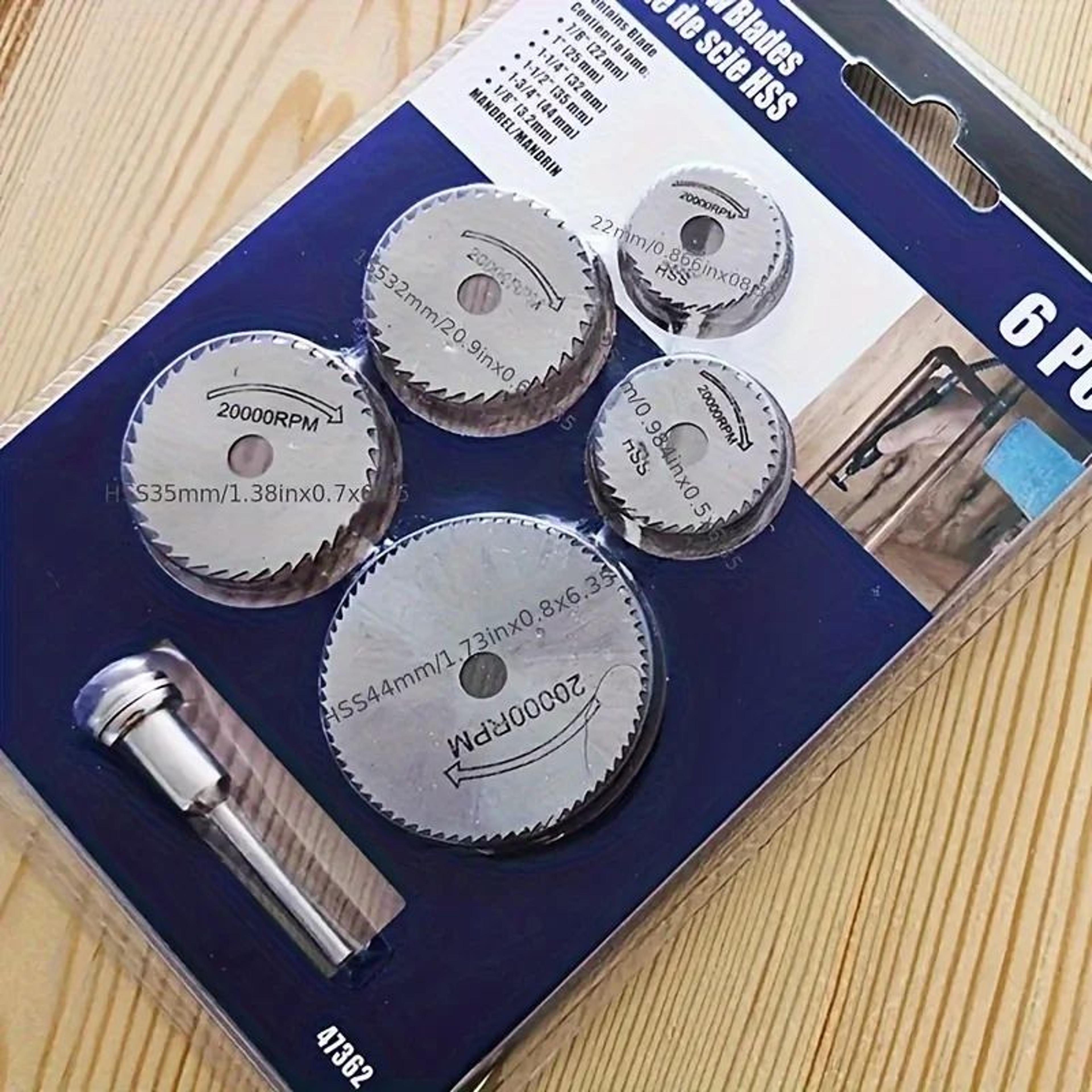 6 piece hss mini circular saw blade cutting disc set
