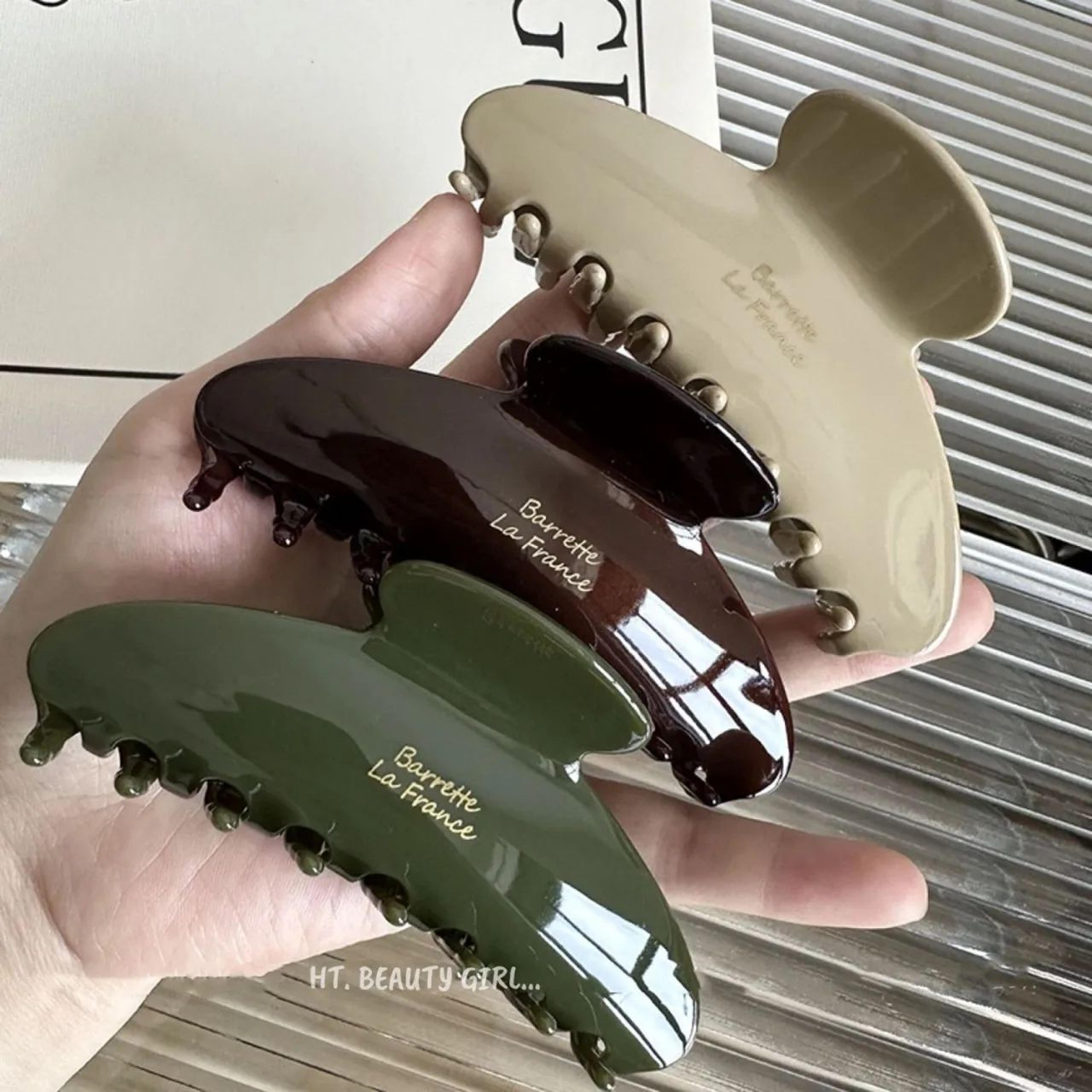 korean acetate semicircle shark hair claw clip