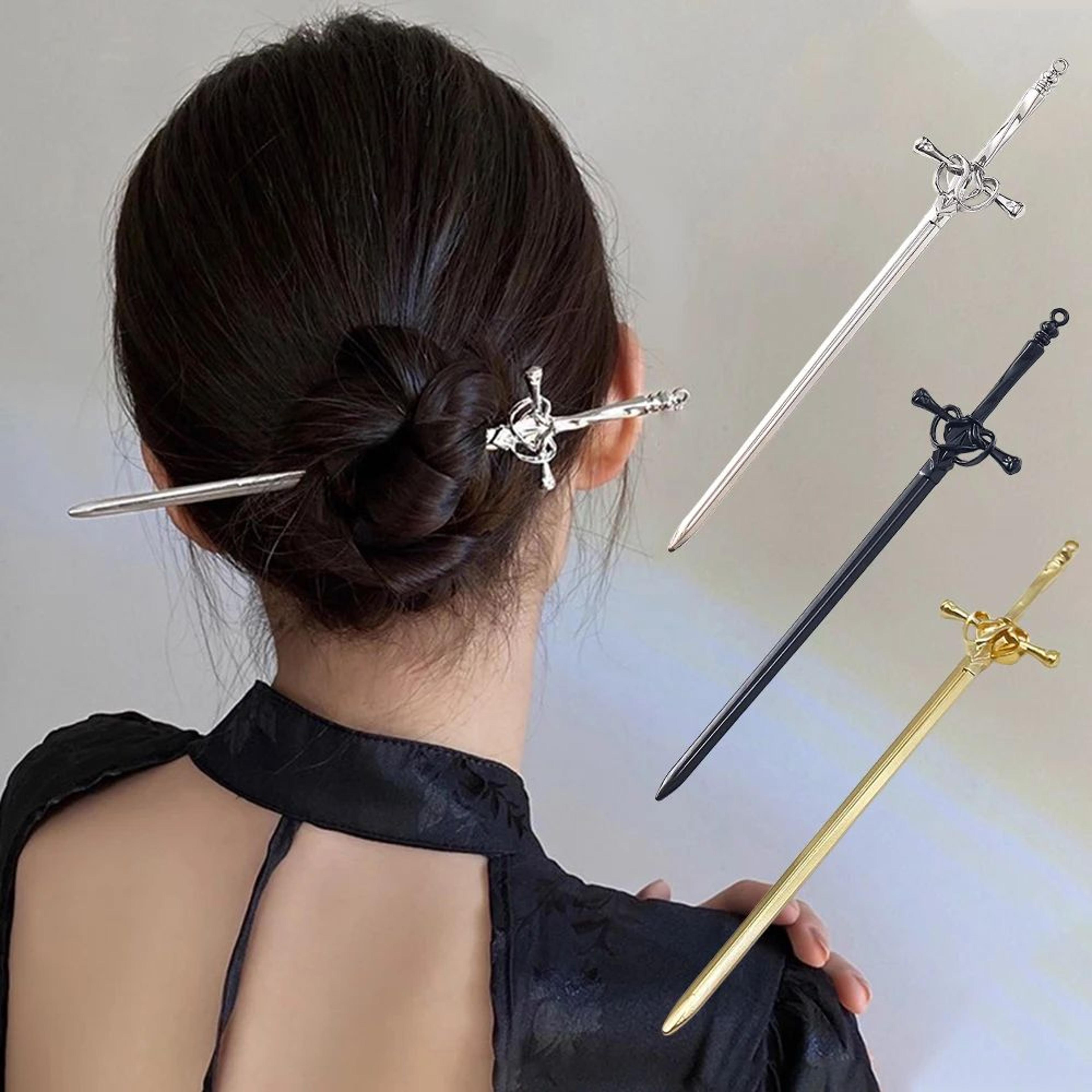 chinese style sword hair stick for women