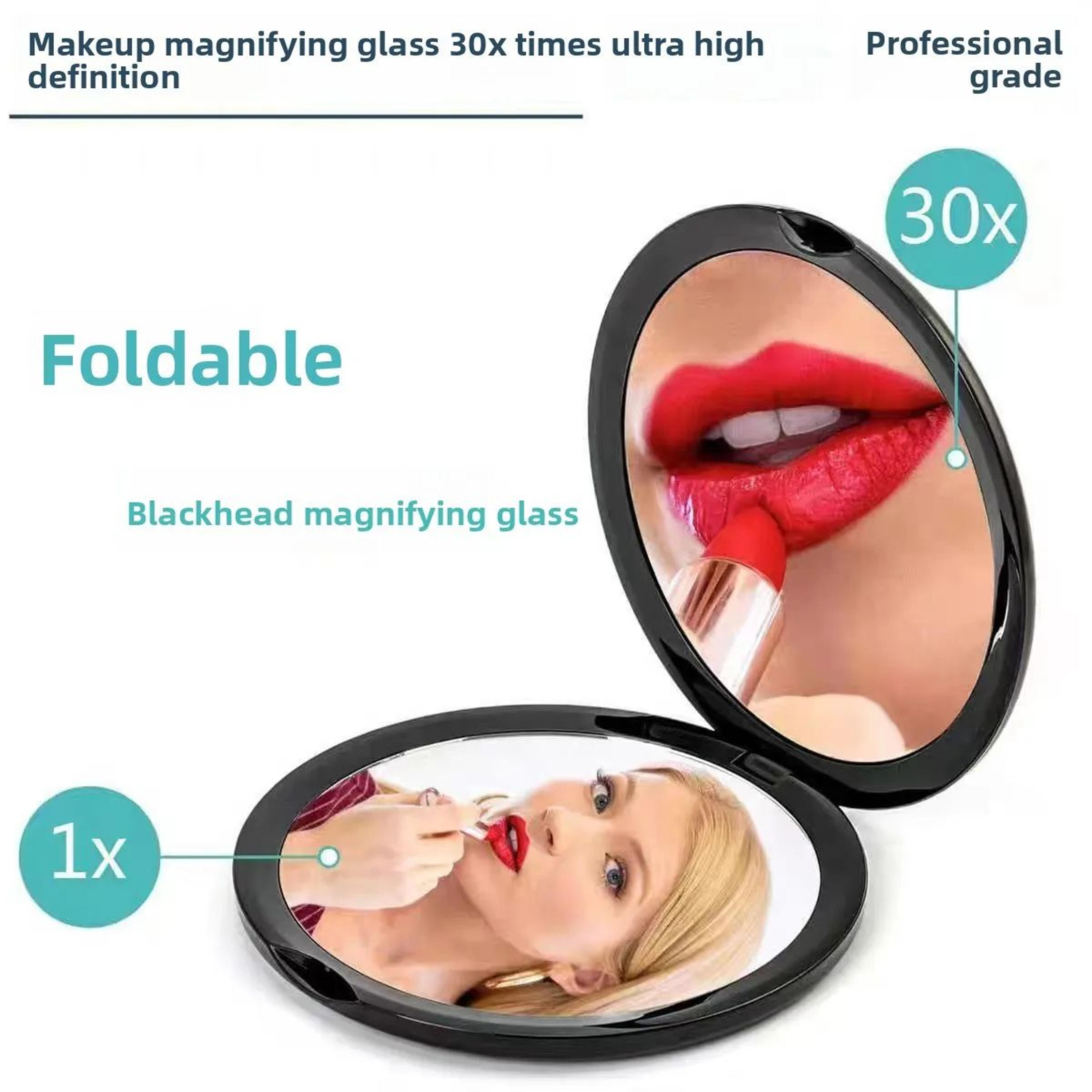 10cm compact acrylic magnifying pocket mirror