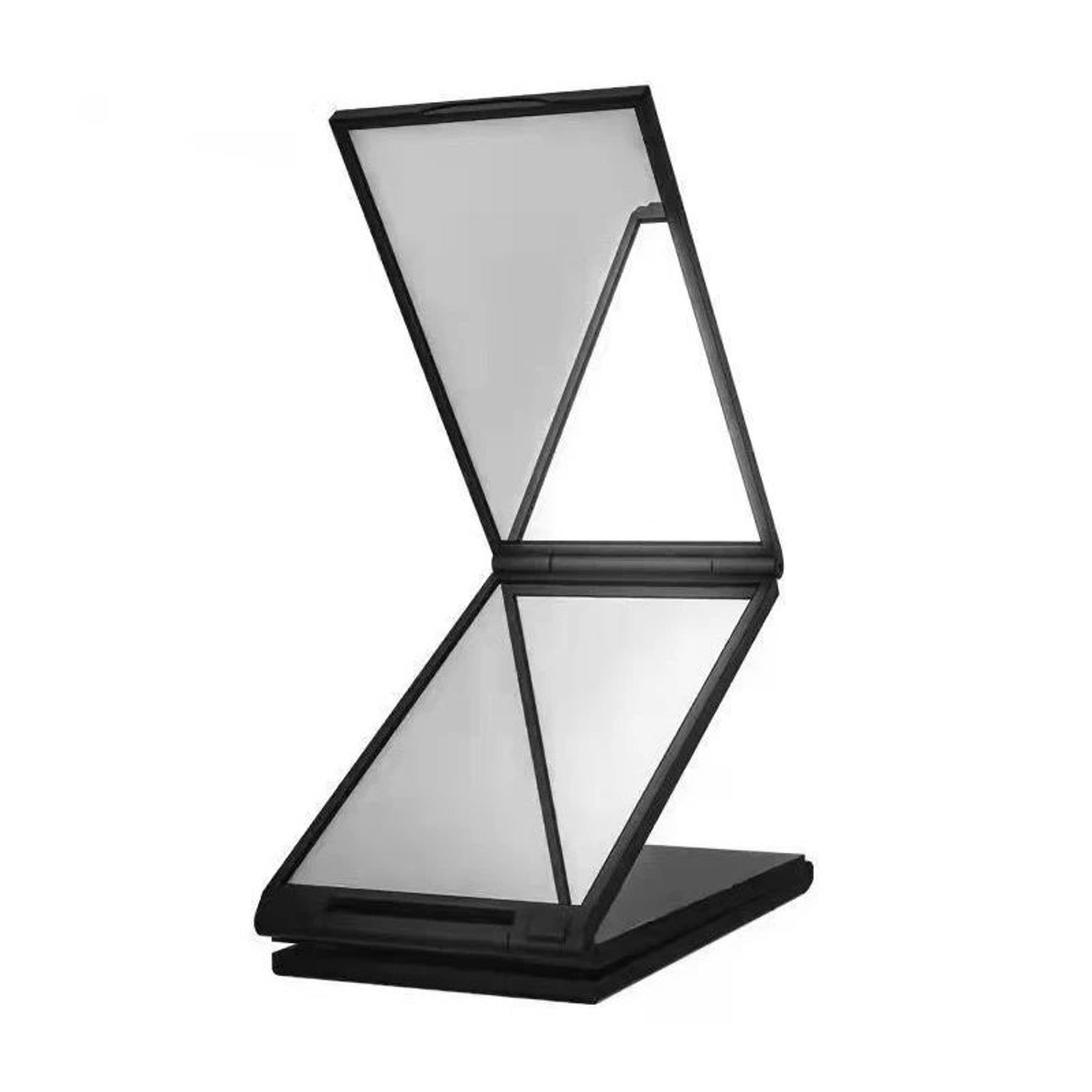 4 way 360 degree foldable self hair cutting mirror