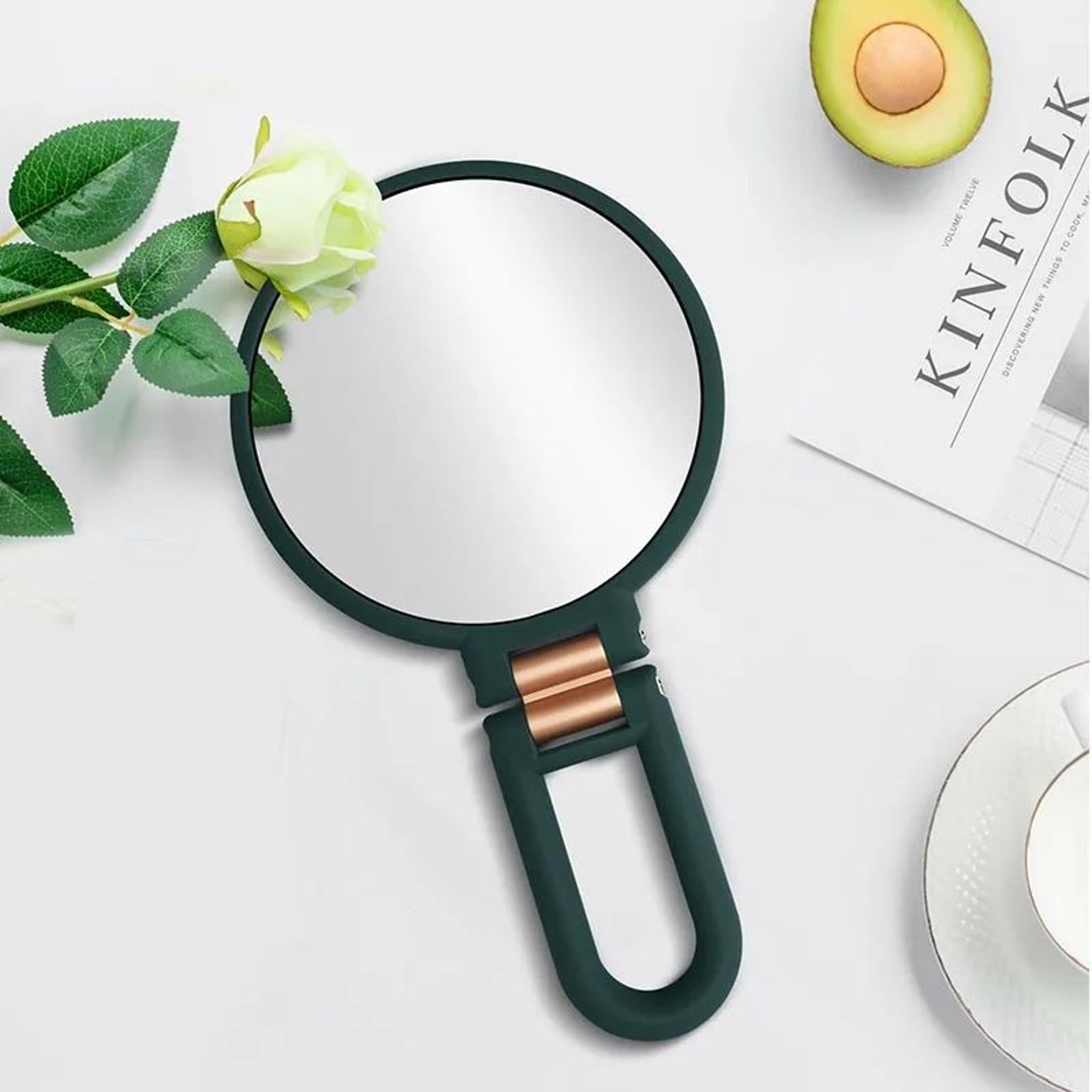 foldable pocket makeup mirror with multiple magnification