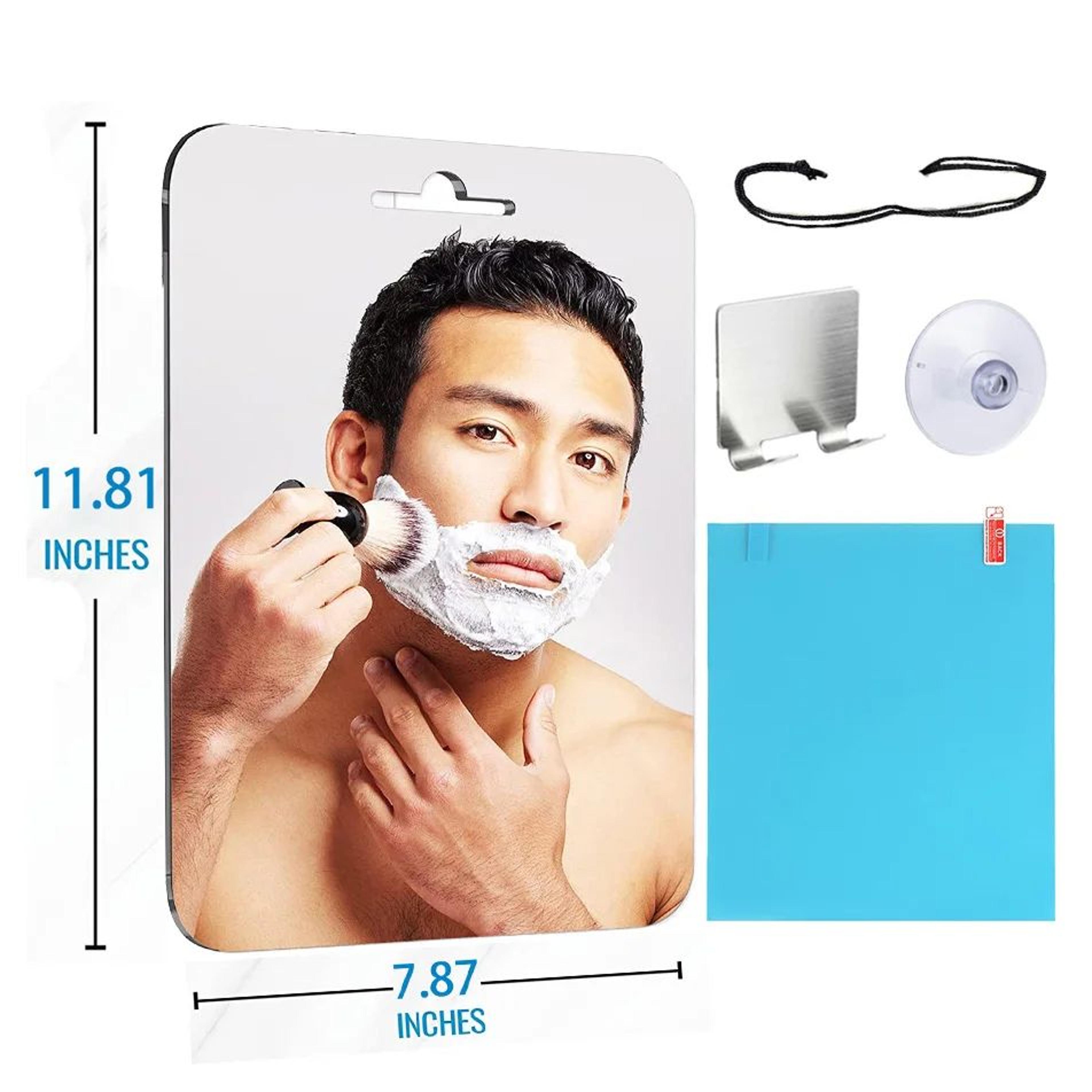 large fogless acrylic bathroom shower shaving mirror