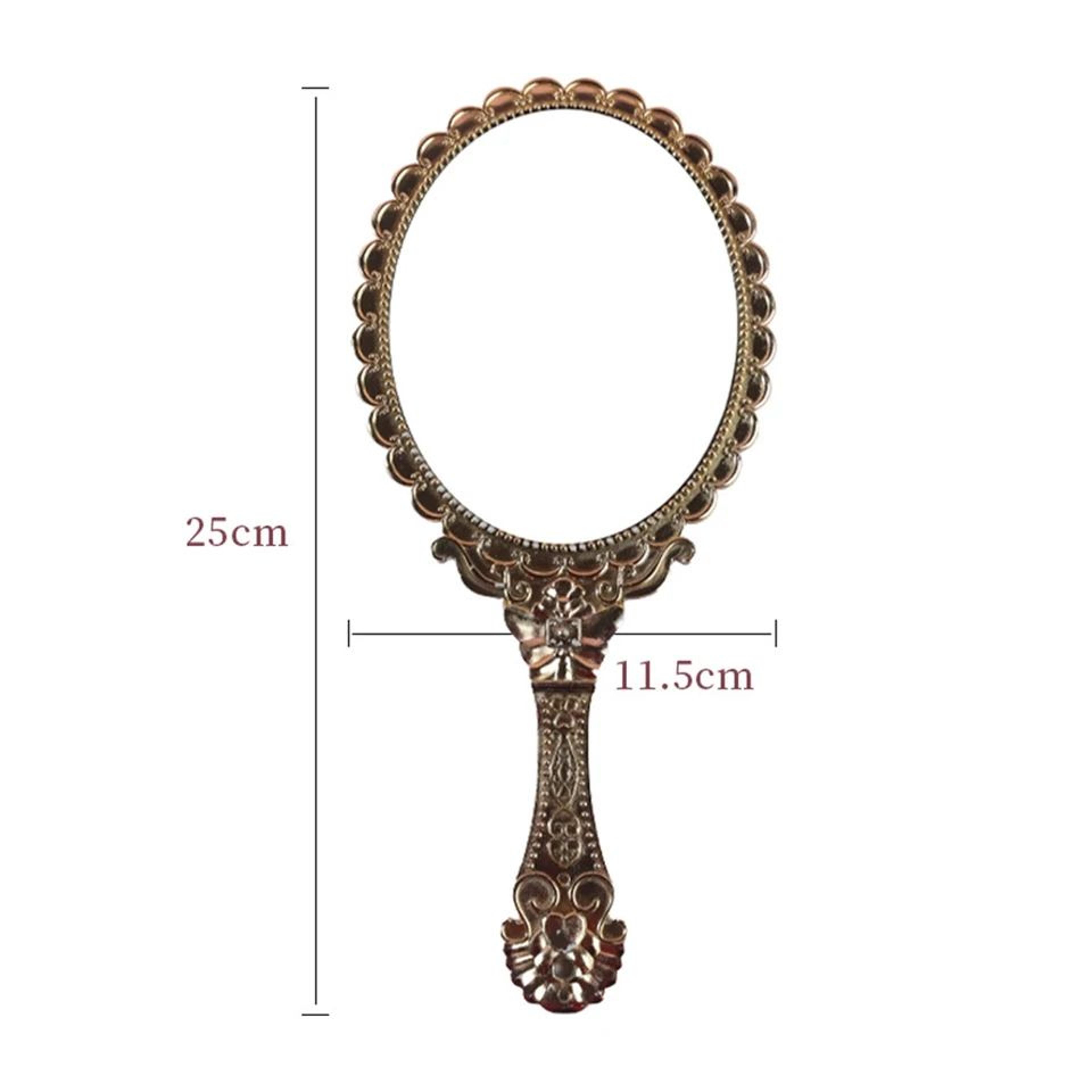 vintage european handheld cosmetic makeup mirror