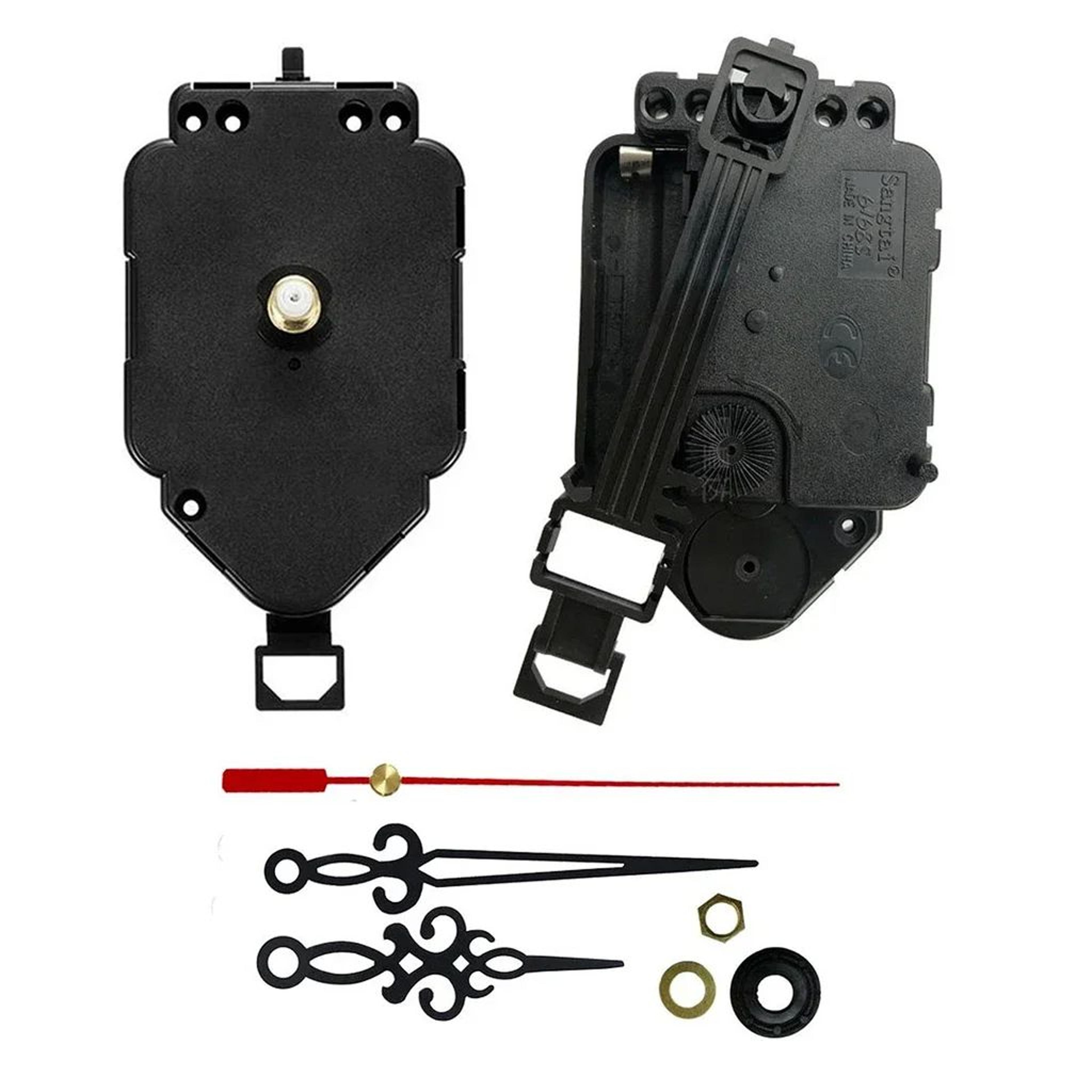 silent quartz clock movement mechanism with hands