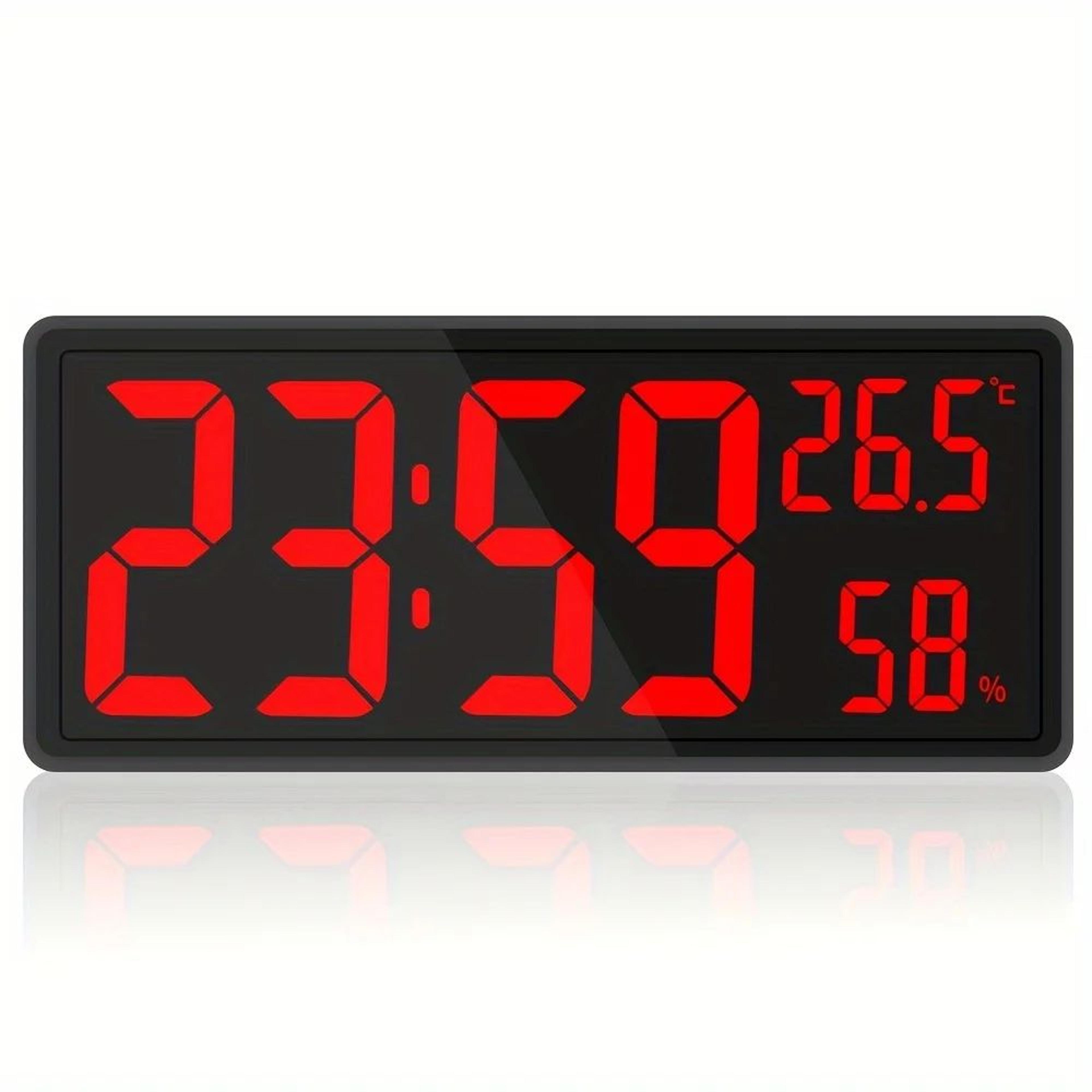 large screen led digital wall clock with hanging or stand display
