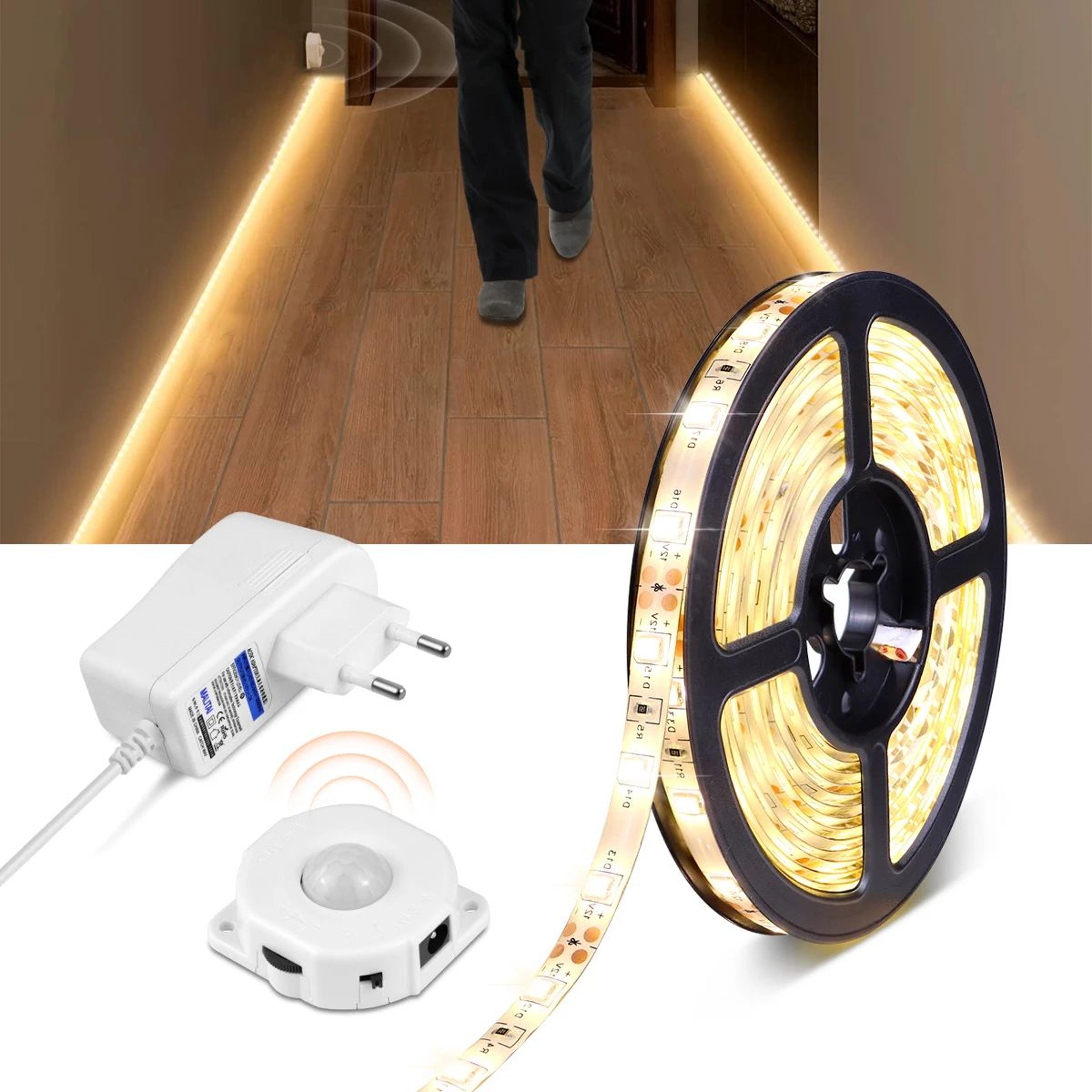 motion sensor led strip under cabinet night light