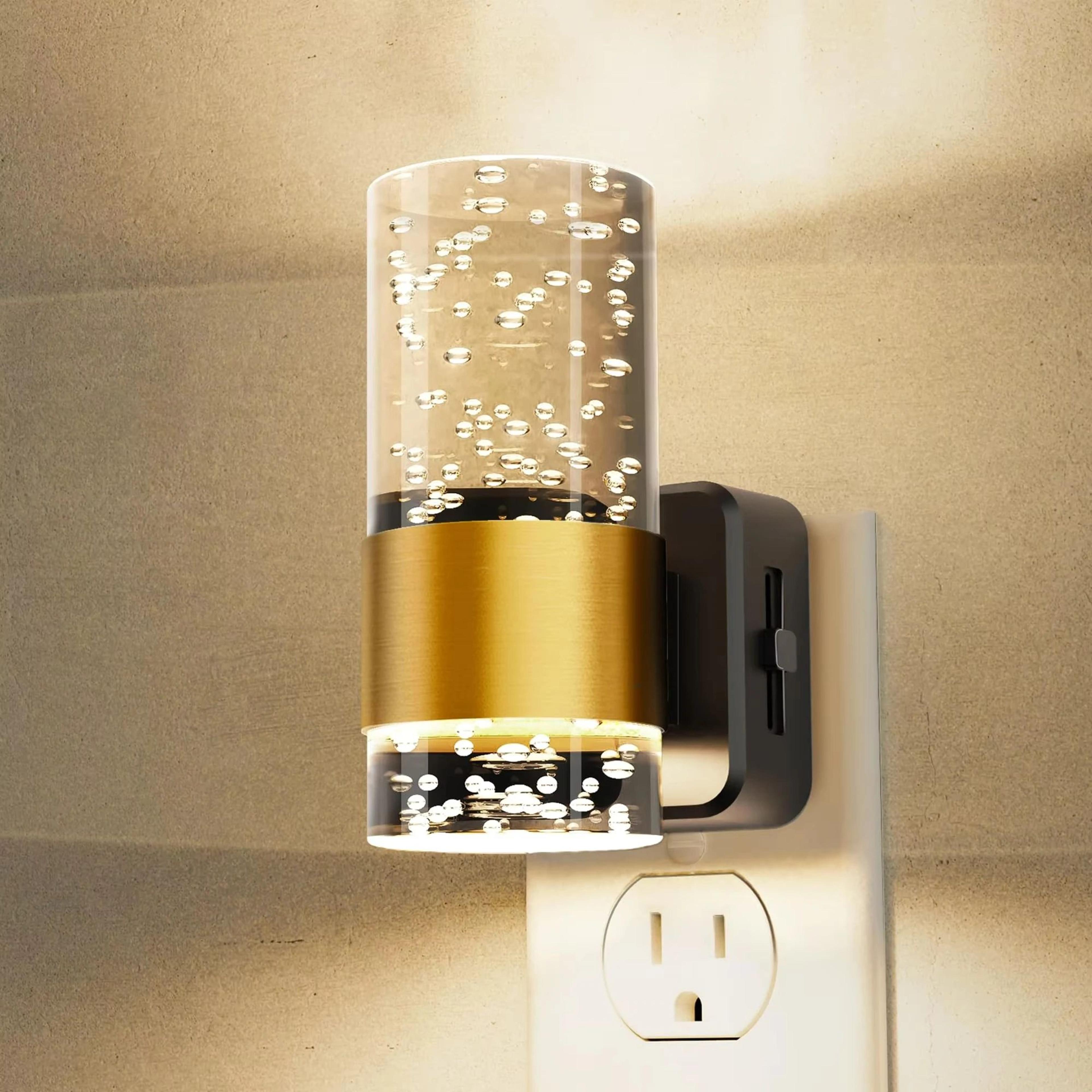 adjustable brightness automatic led plug in night light