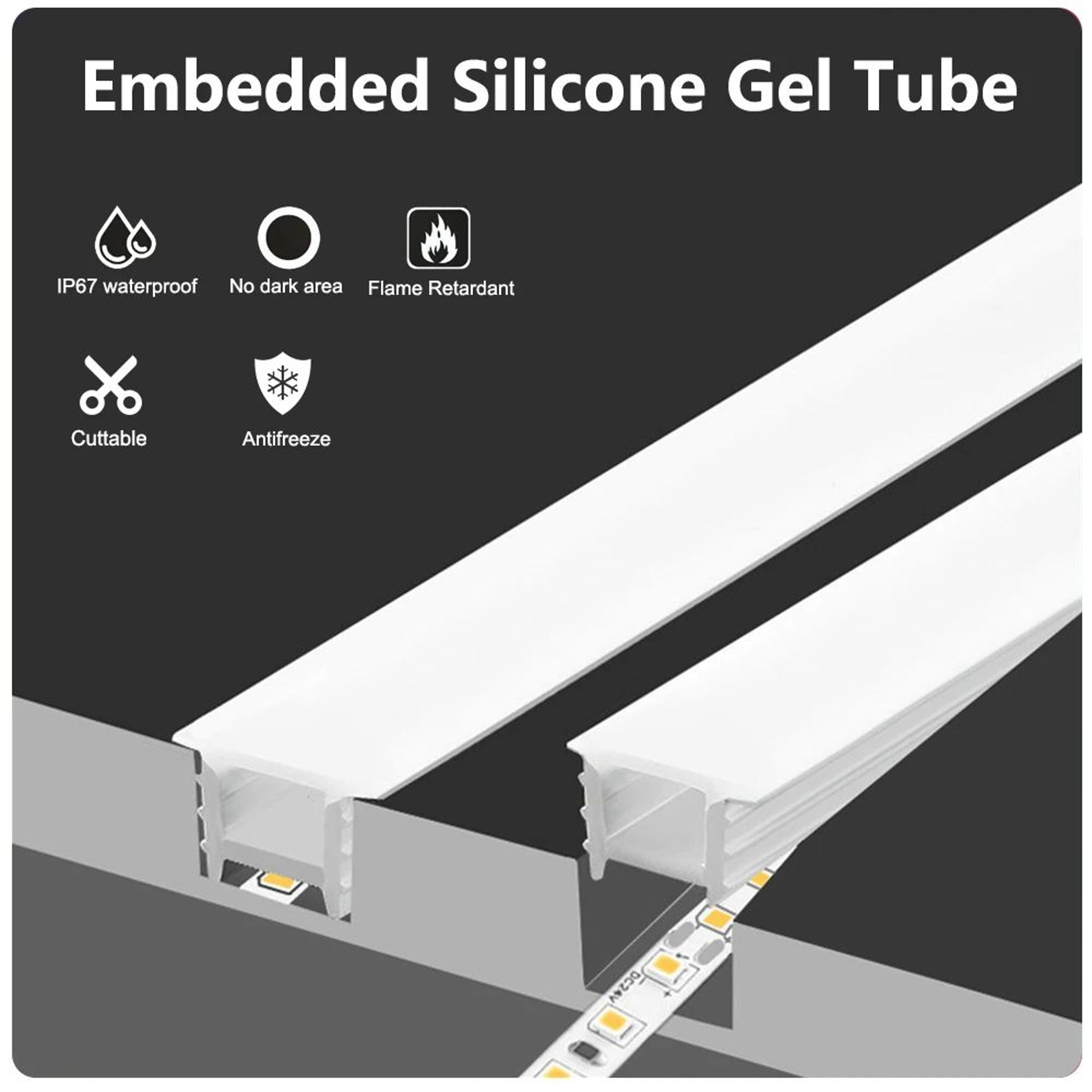 waterproof silicone neon tube for rgb led strip lights