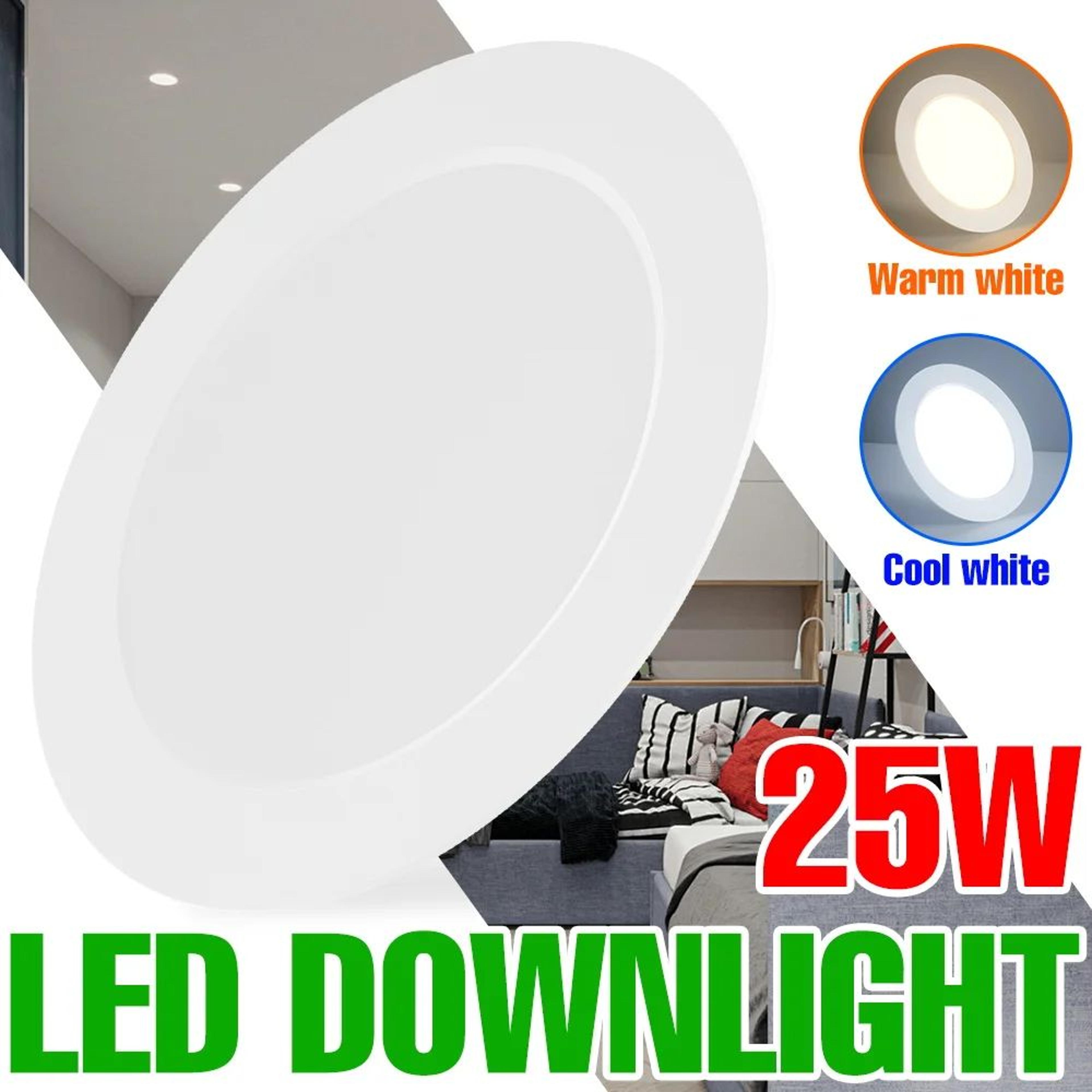 round recessed led ceiling downlight
