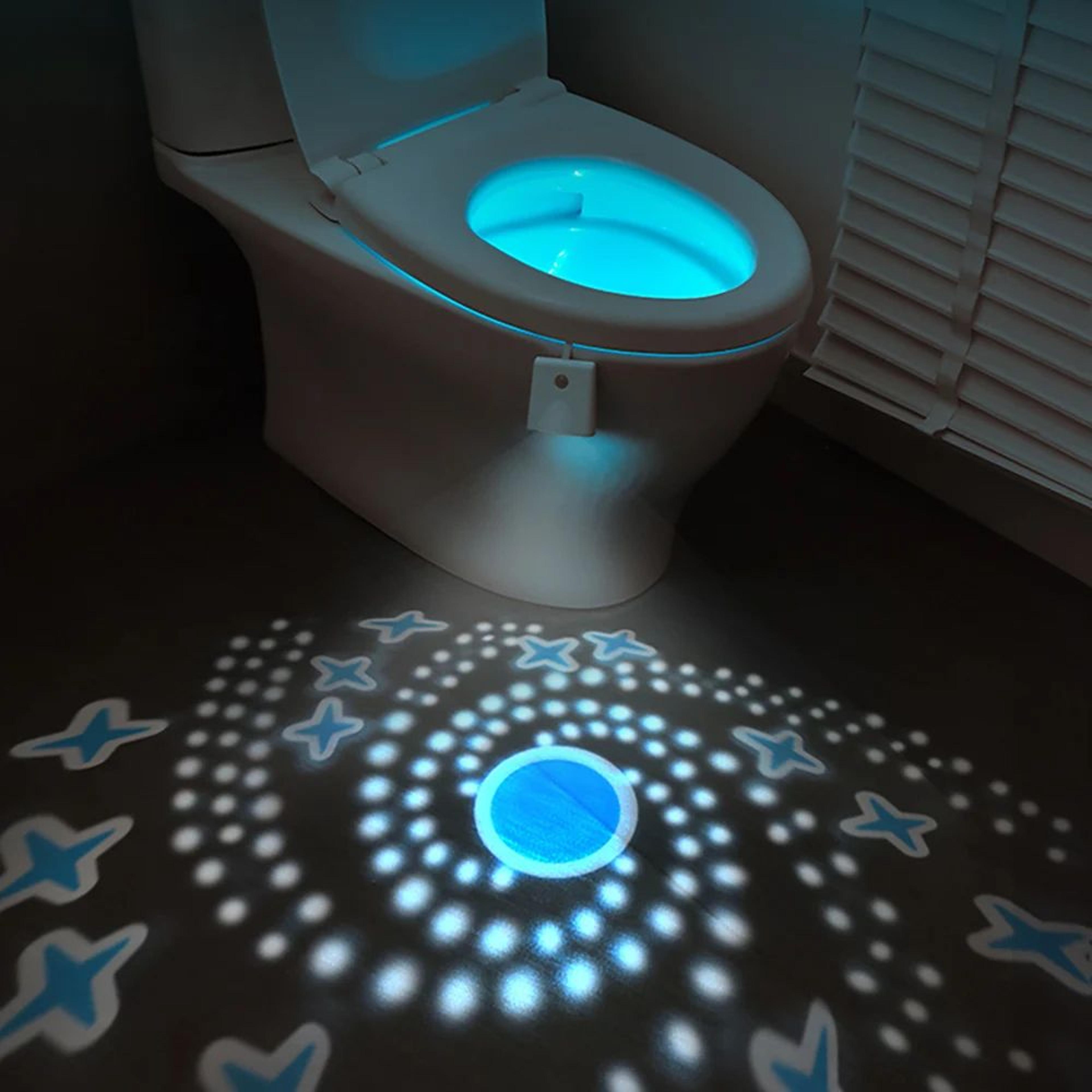 motion sensor 8 color toilet night light