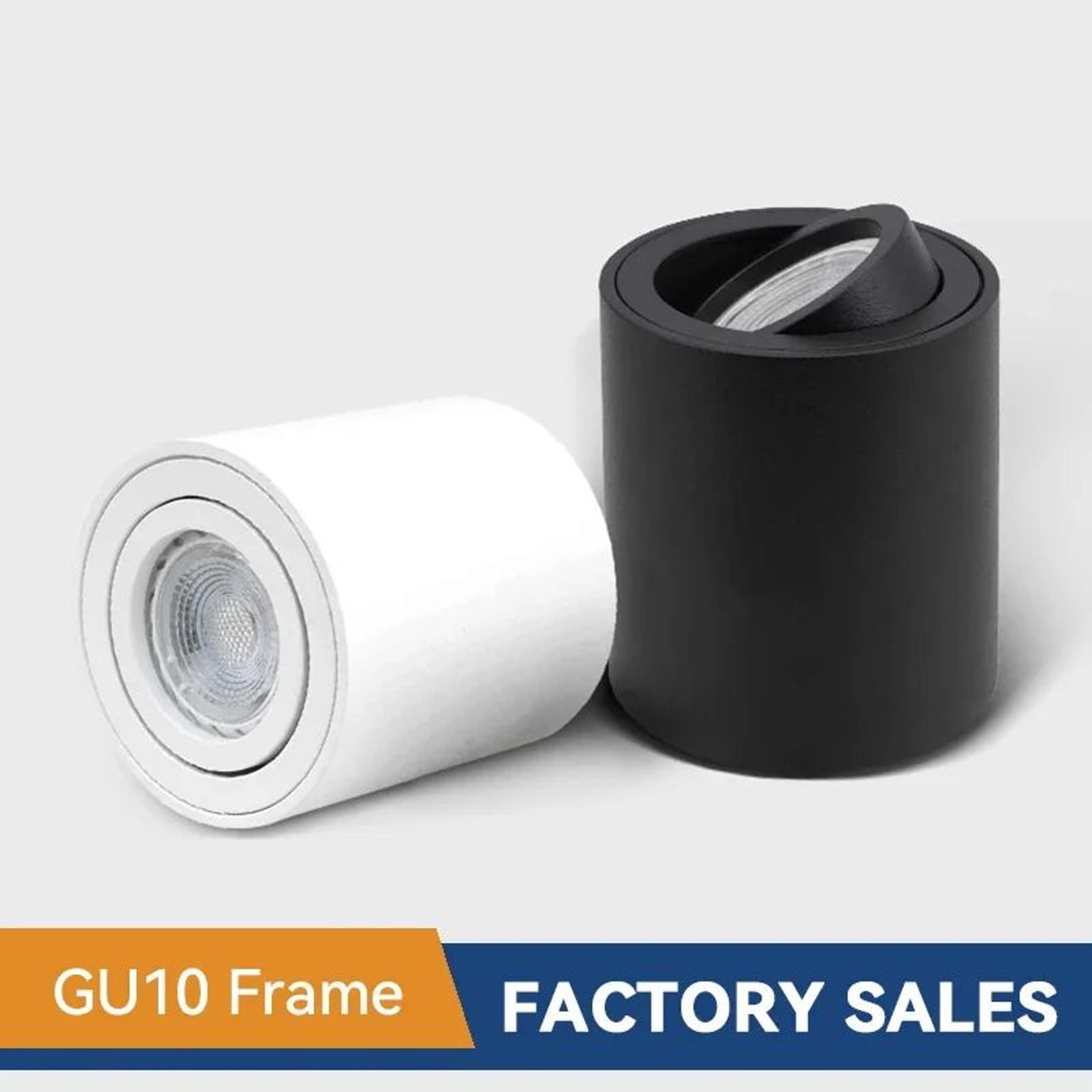 gu10 round surface mounted ceiling spotlight fixture