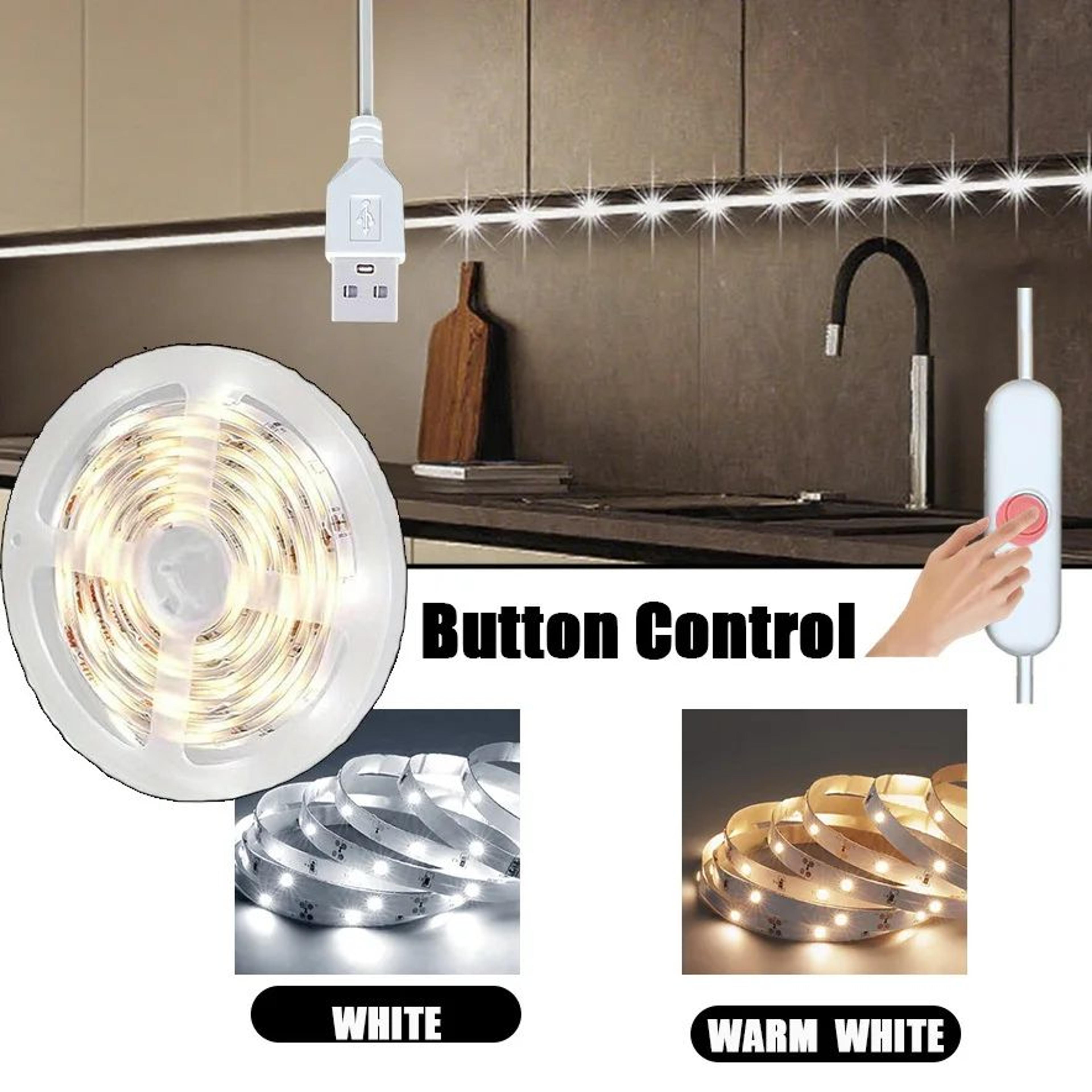 usb powered led strip lights with button control