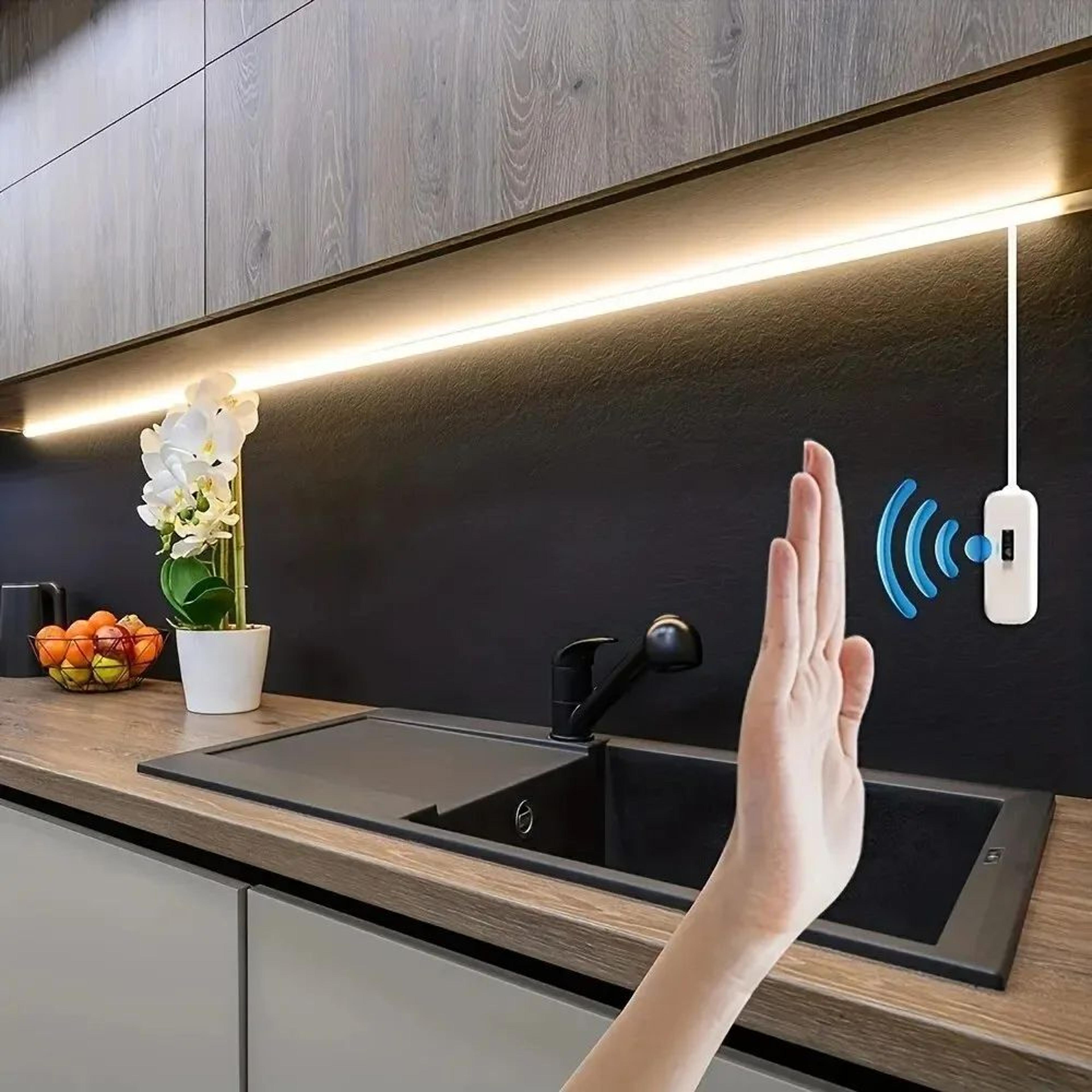 usb hand sweep motion sensor led strip light