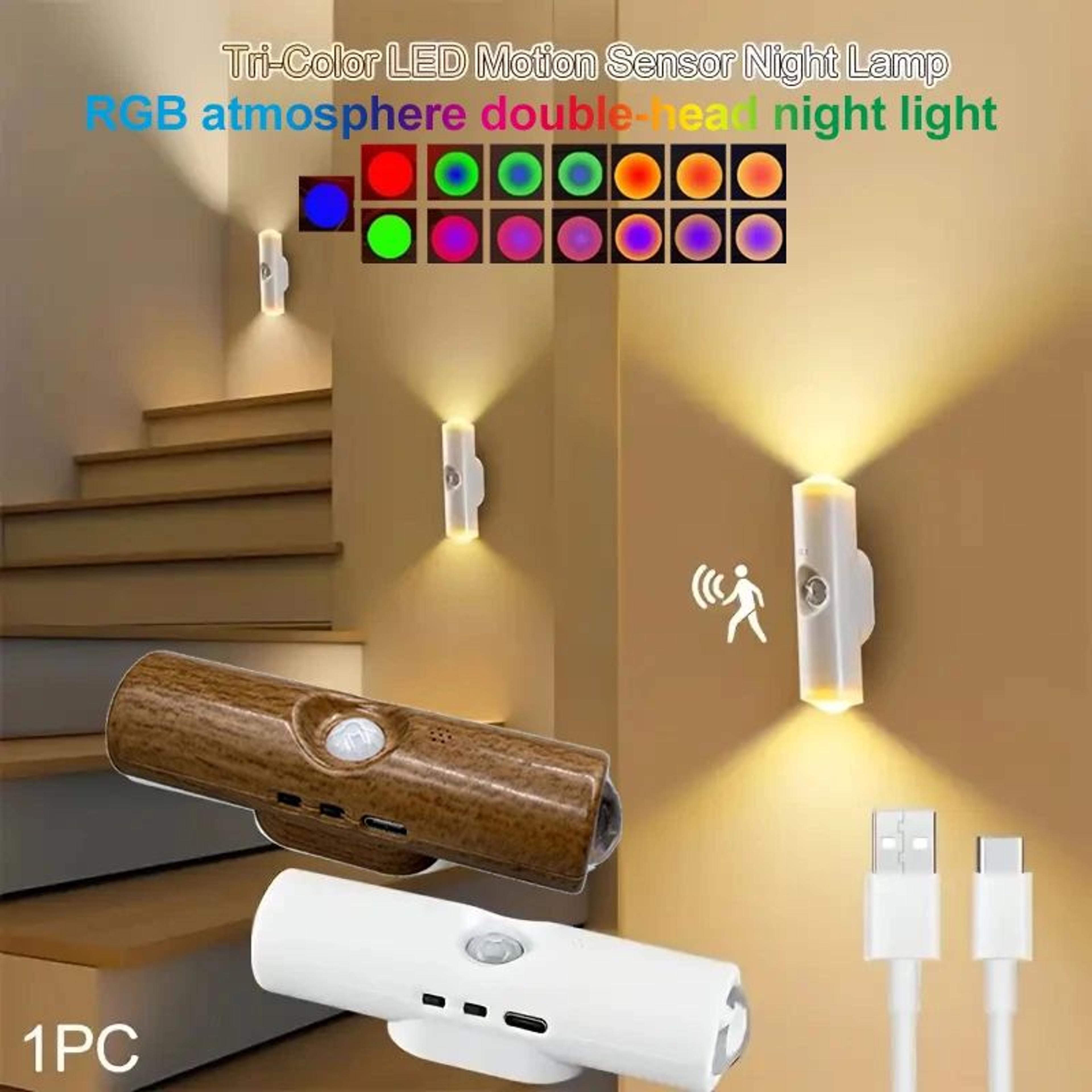 rgb motion sensor magnetic led night light