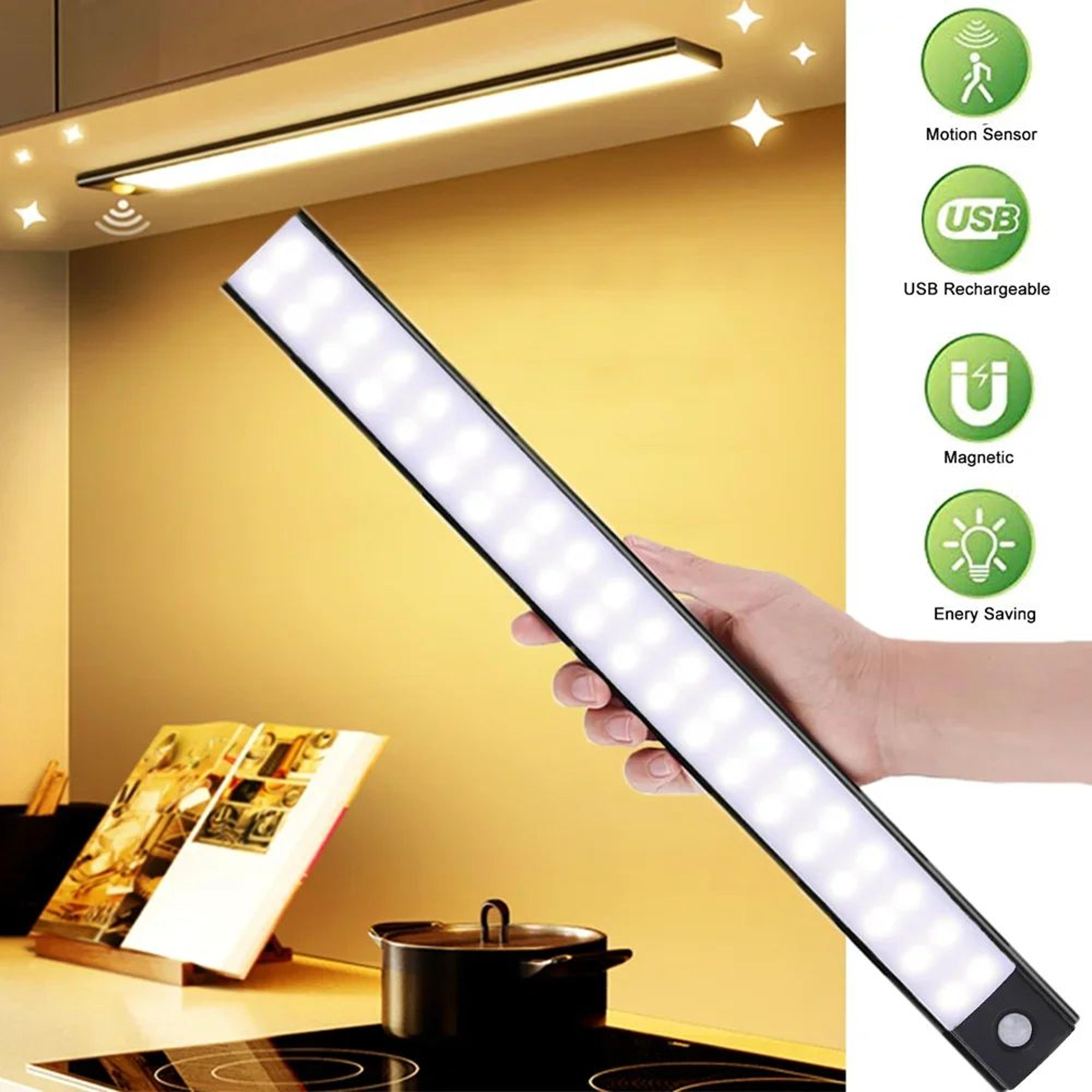 rechargeable motion sensor led cabinet light suitable for kitchen wardrobe cabinet lighting