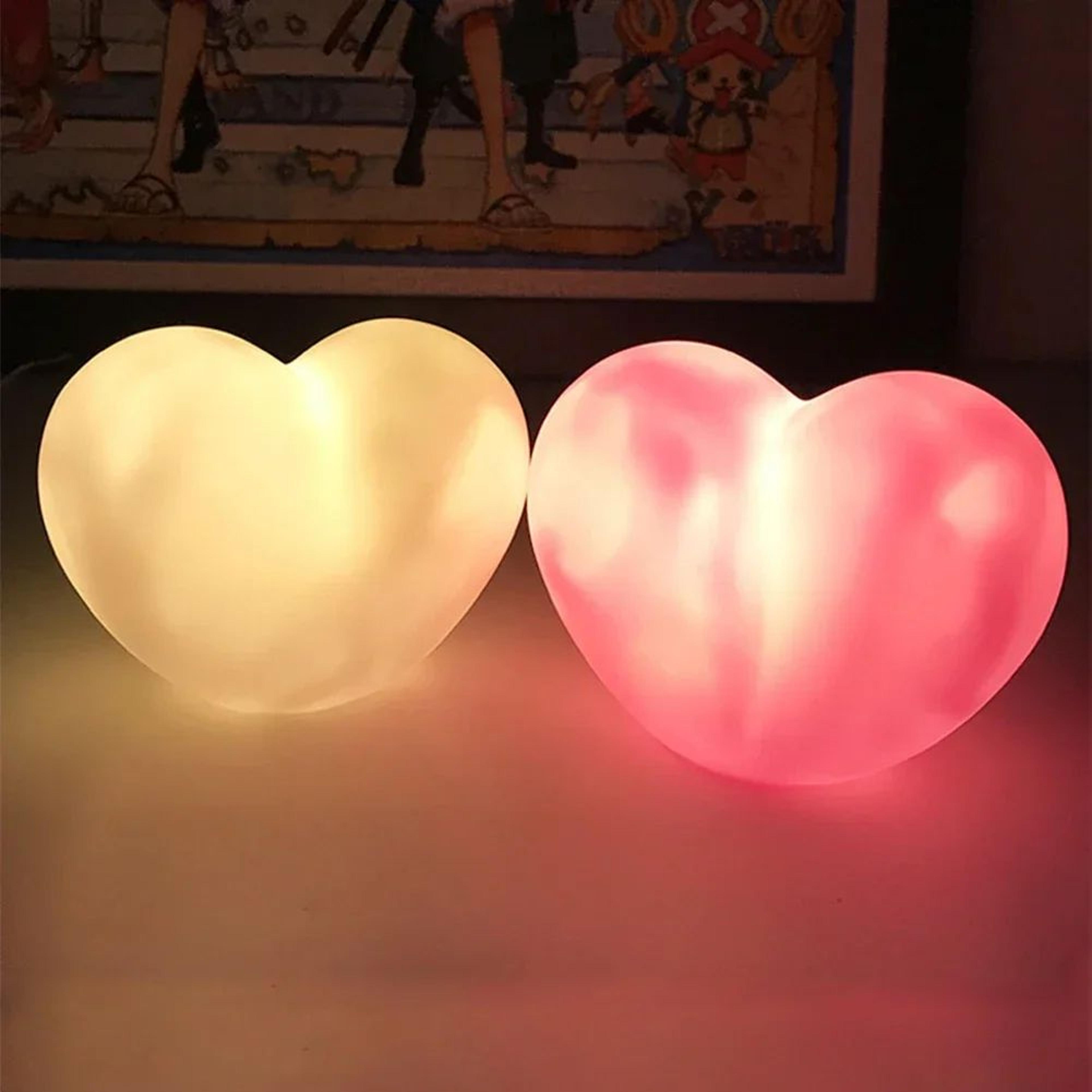 romantic love heart led 3d night light for home decor