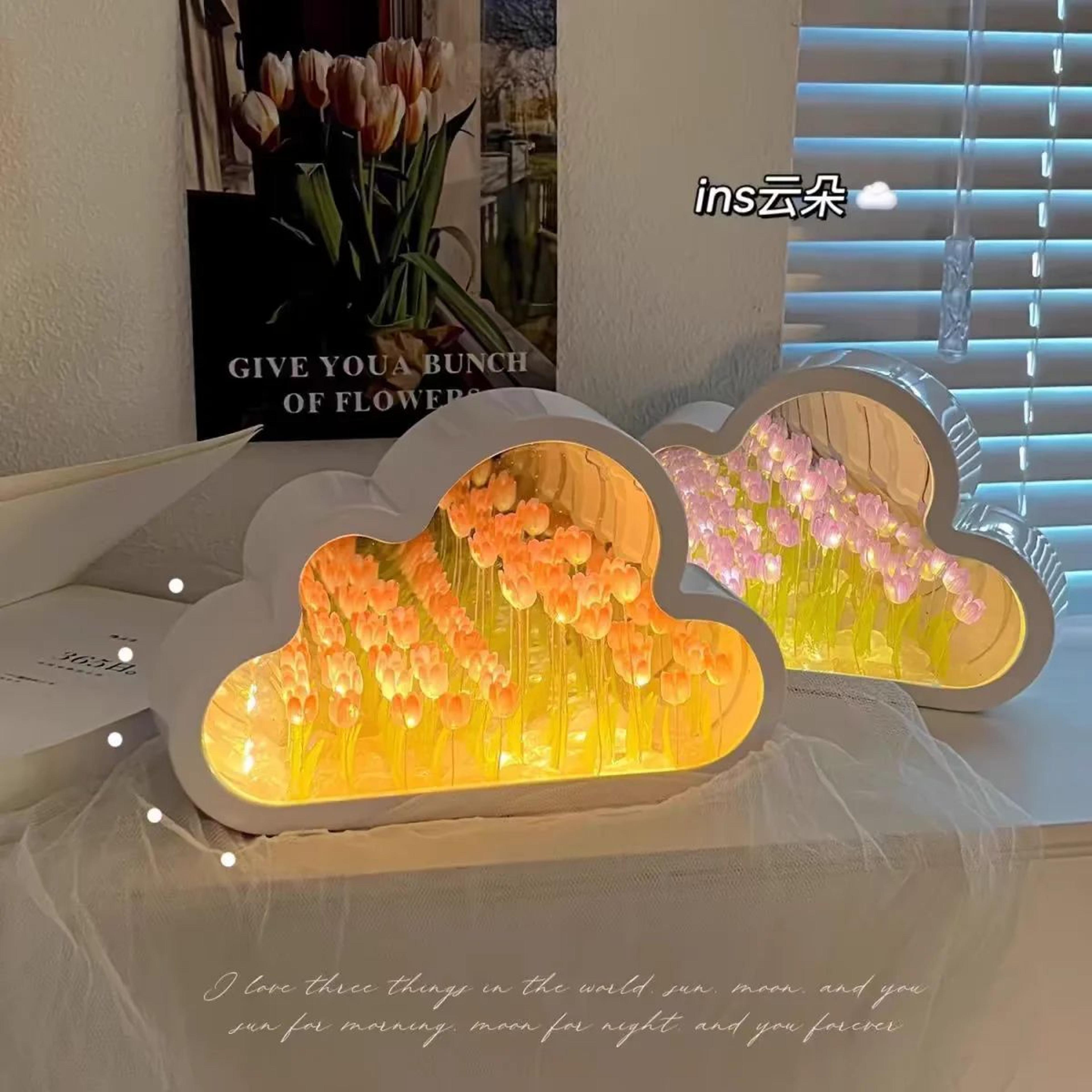 handmade tulip flower decorative night light