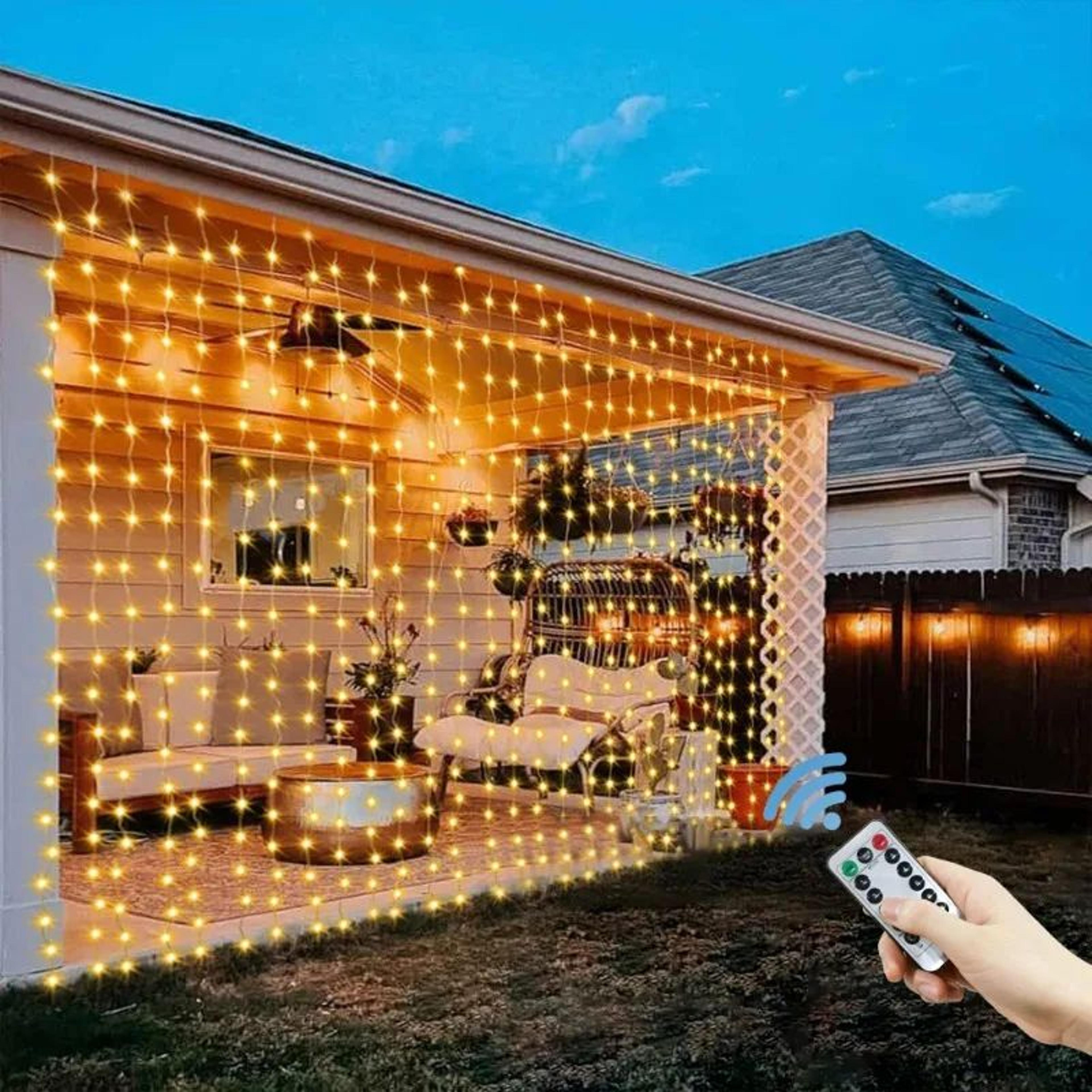 usb led curtain string lights for holiday and party decor