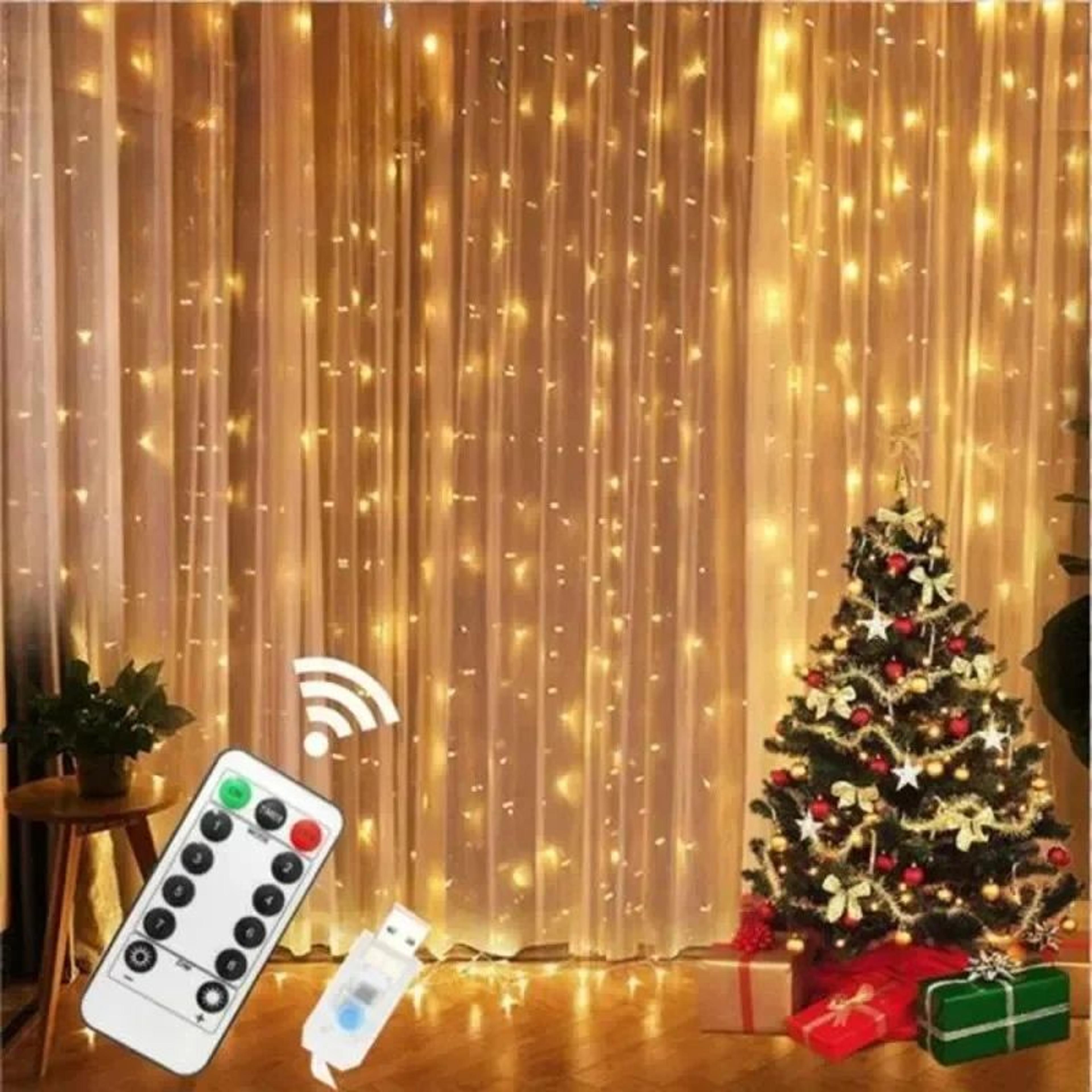 usb led window curtain fairy lights with remote