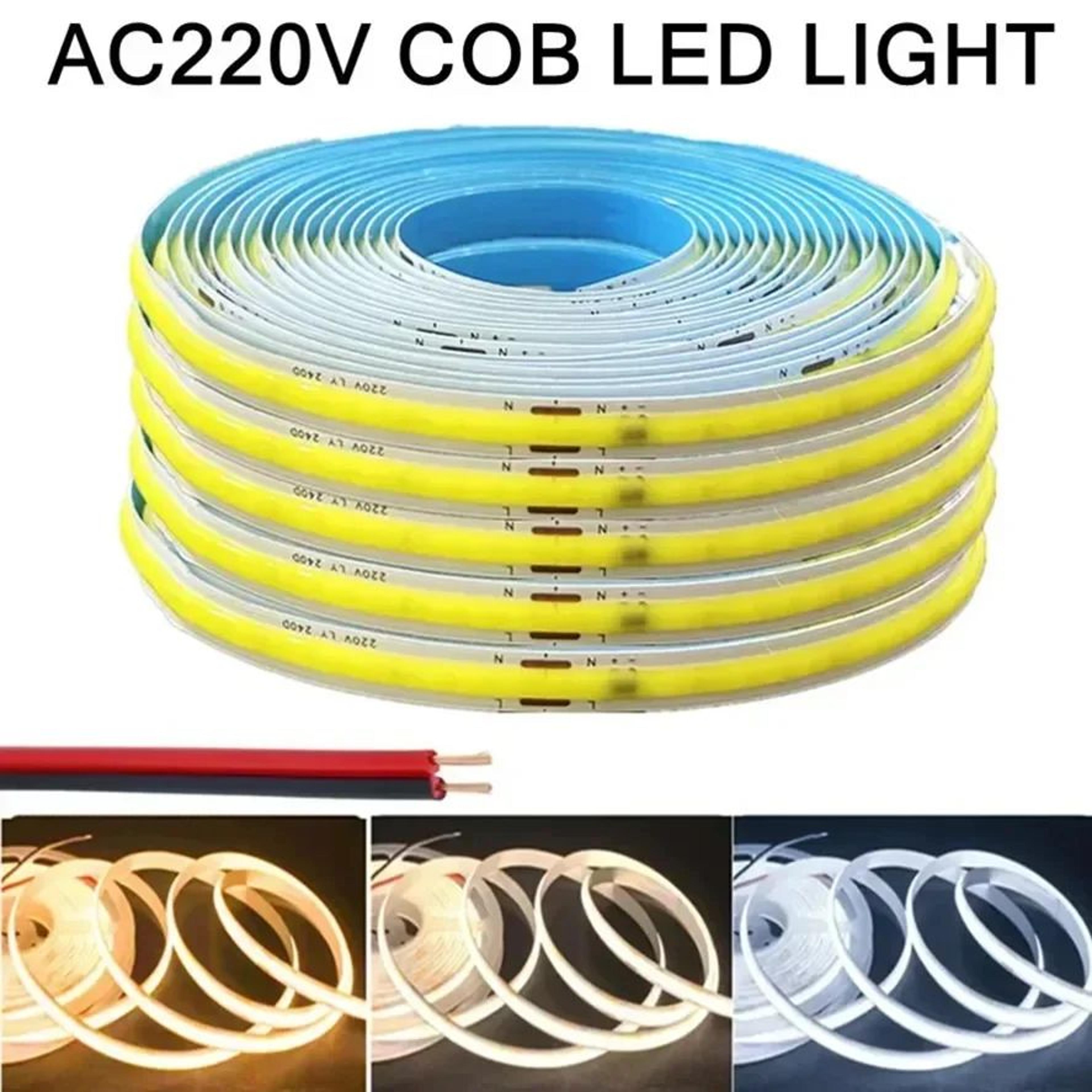 high bright cob led strip light warm white