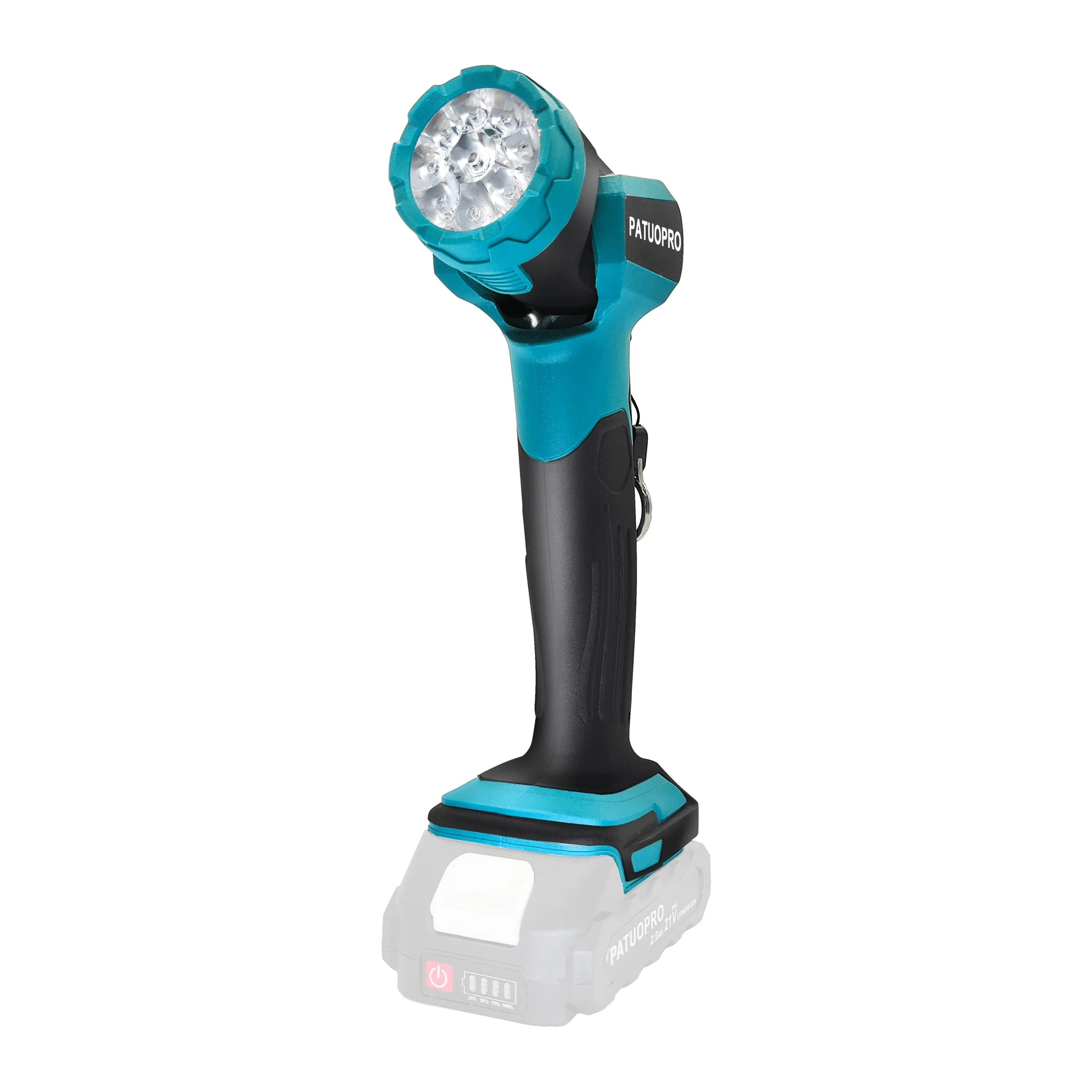 adjustable led handheld spotlight for makita 18v battery