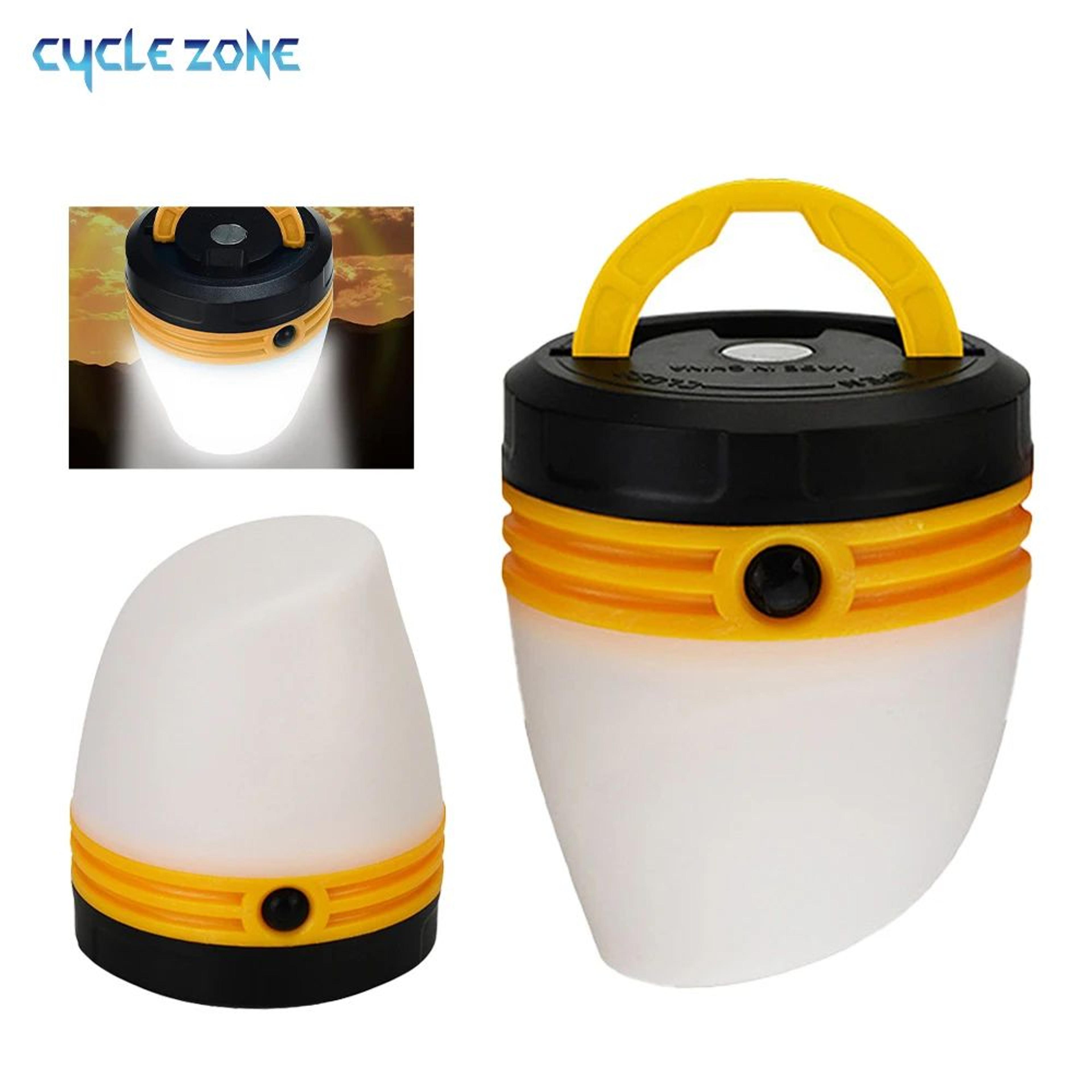 portable led camping tent light with magnetic base and hanging design