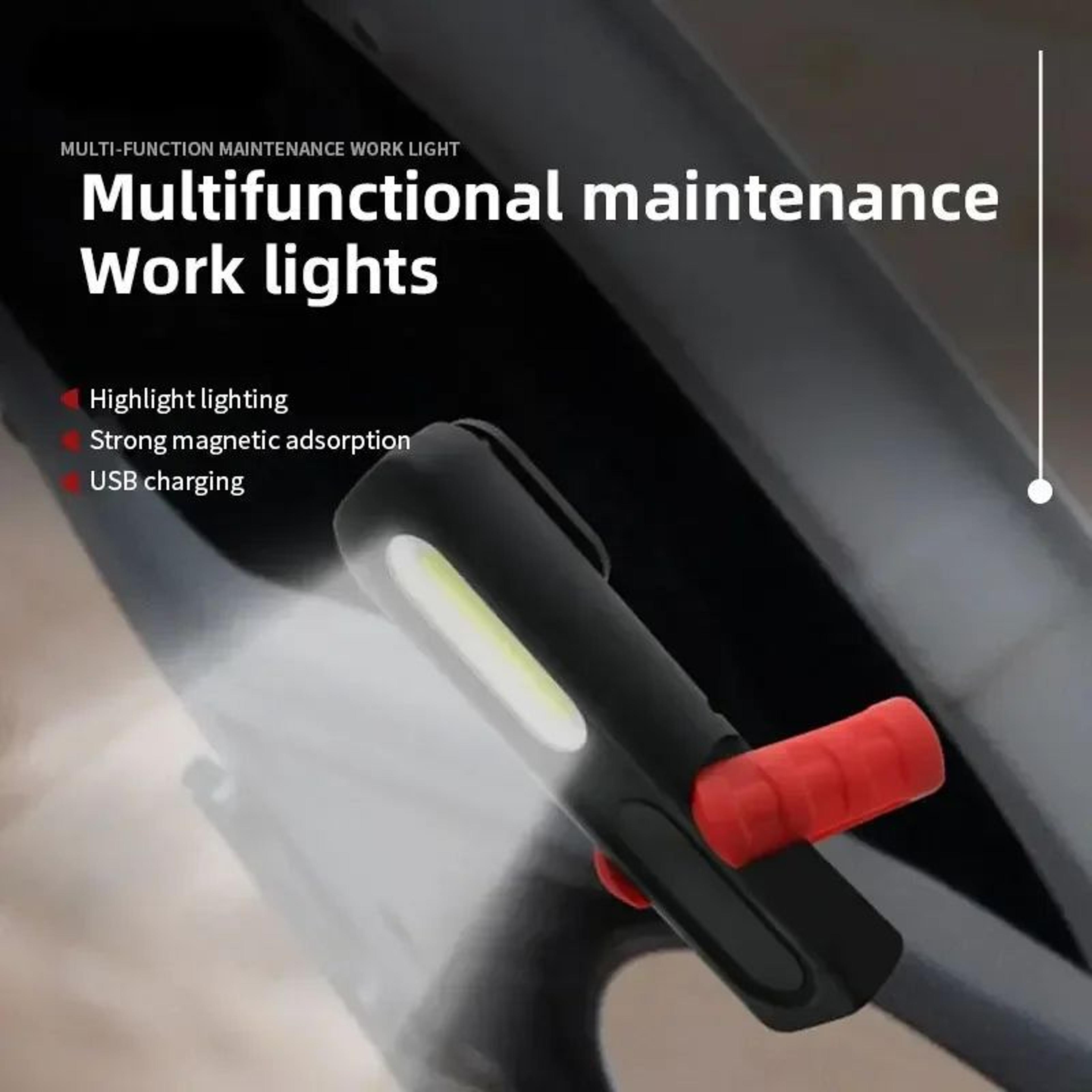 portable rechargeable magnetic cob led work light