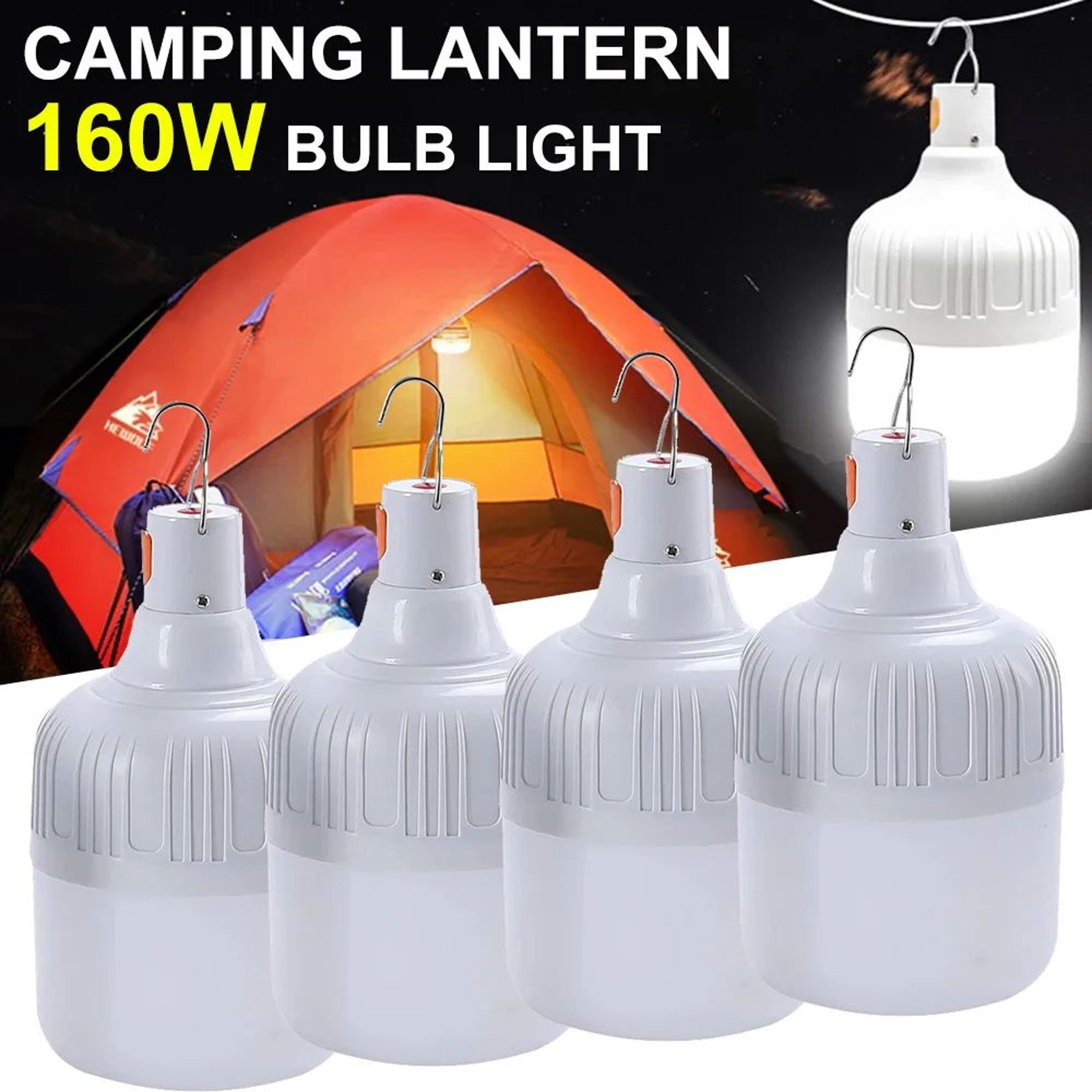 usb rechargeable led camping bulb with hanging design