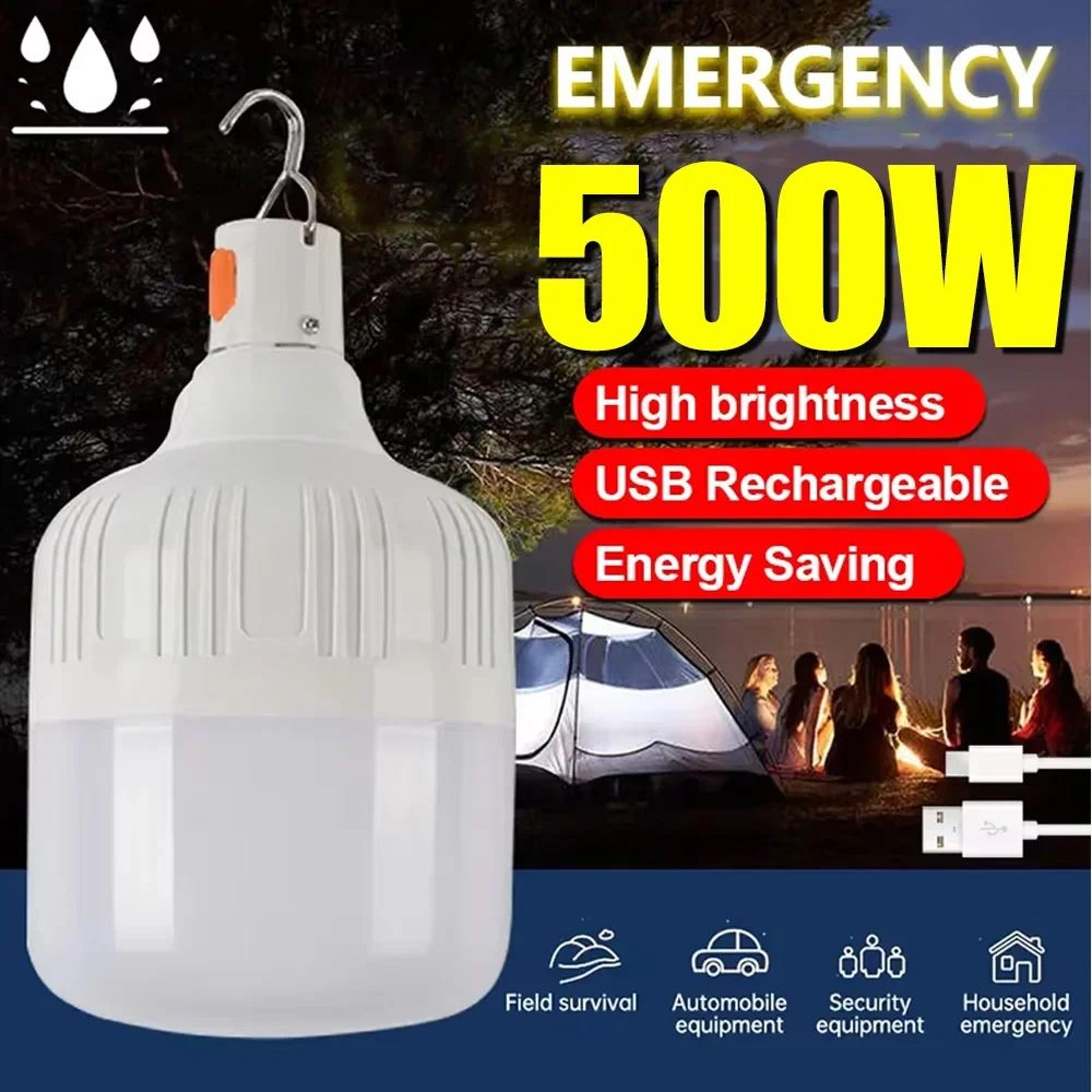 rechargeable portable led emergency camping bulb
