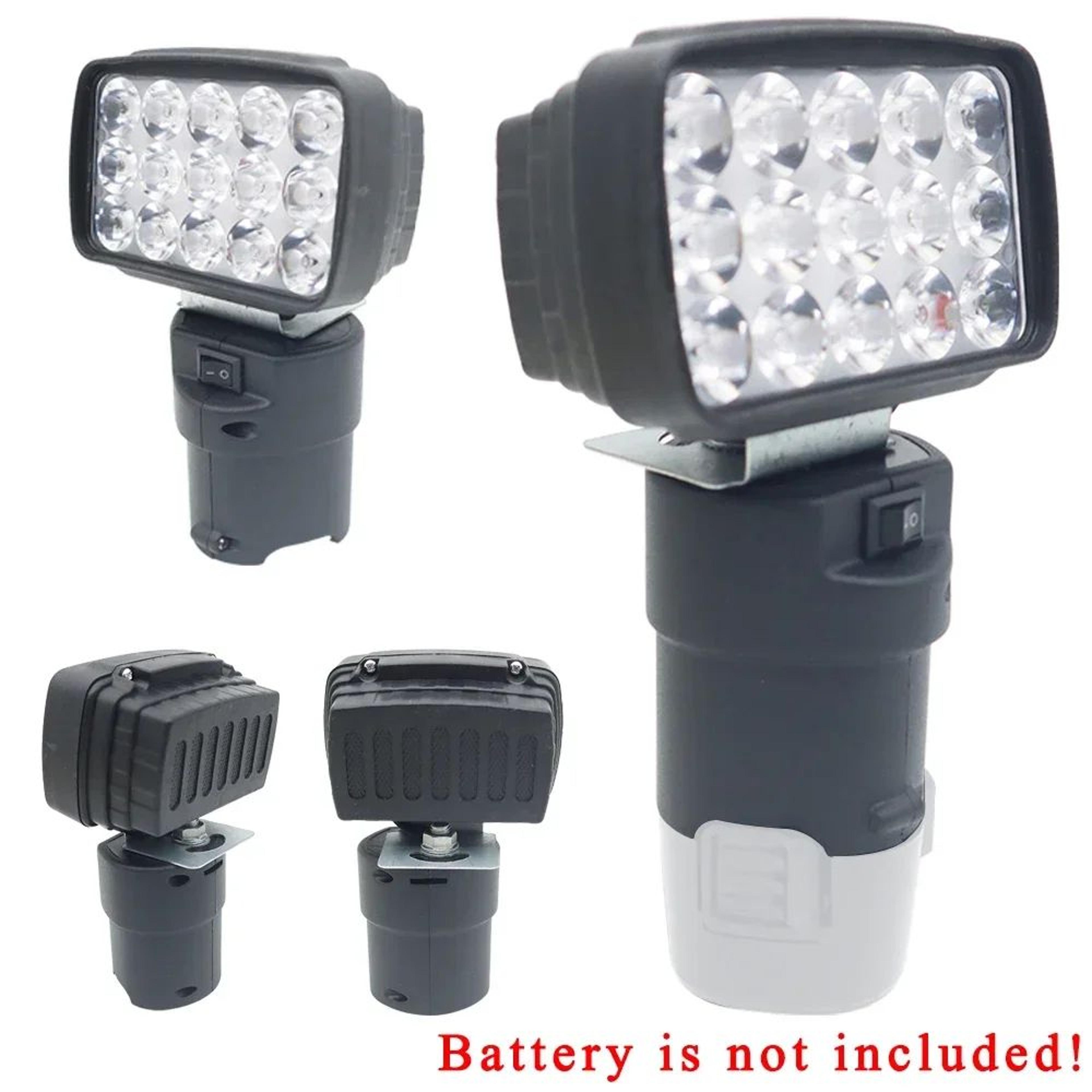cordless led work light for 10v and 12v tool batteries