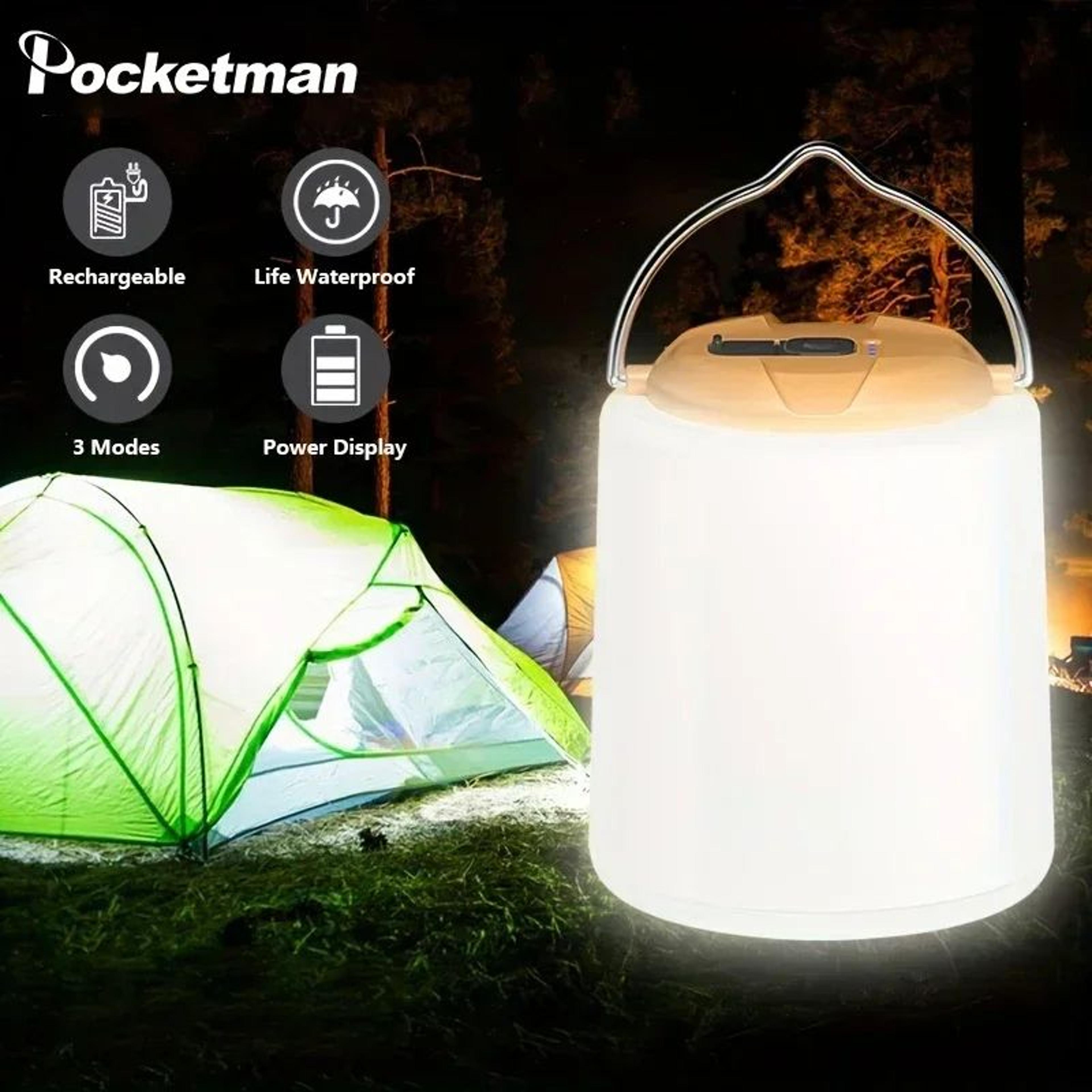 portable usb rechargeable hanging led camping lantern
