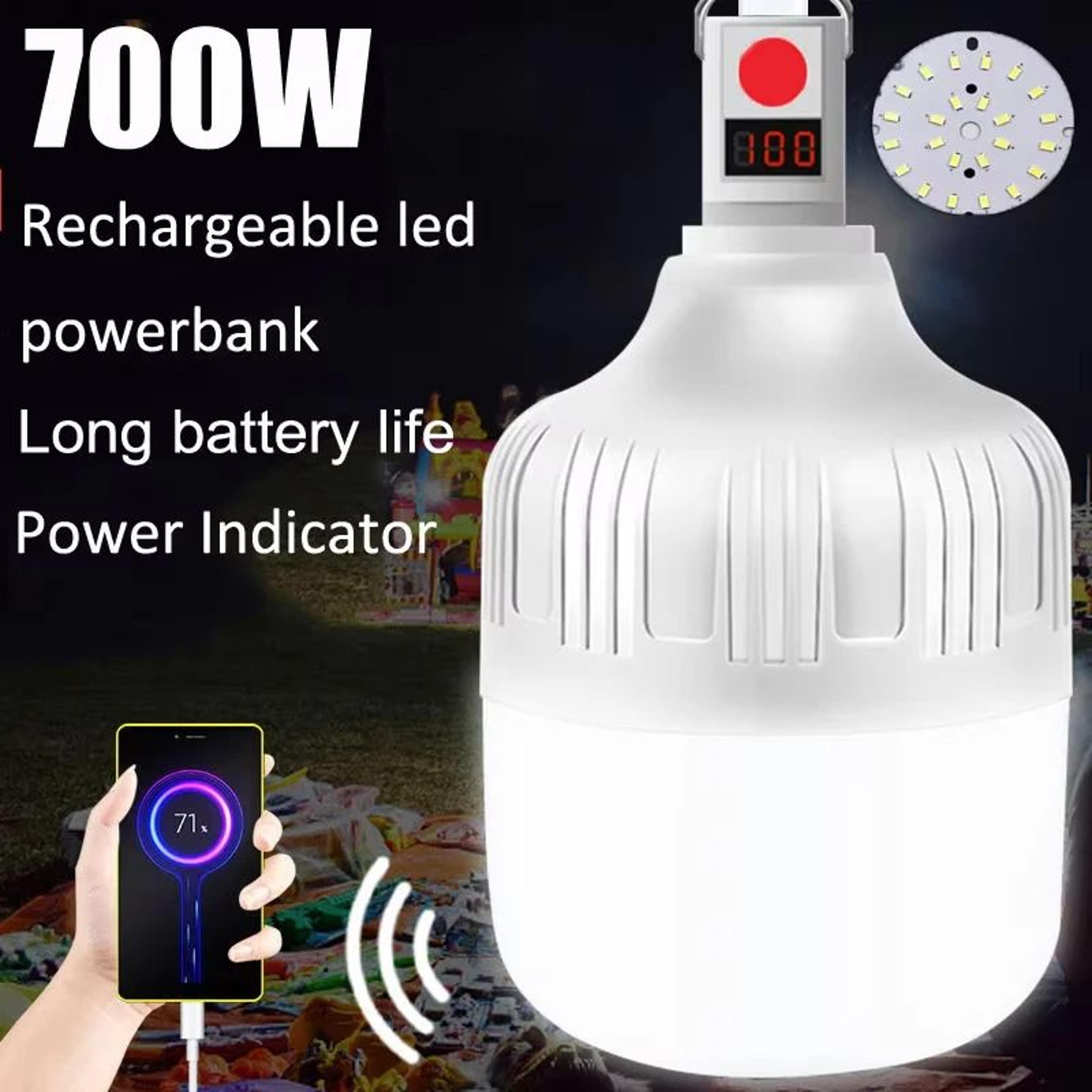 700w rechargeable camping lantern with motion sensor and power bank