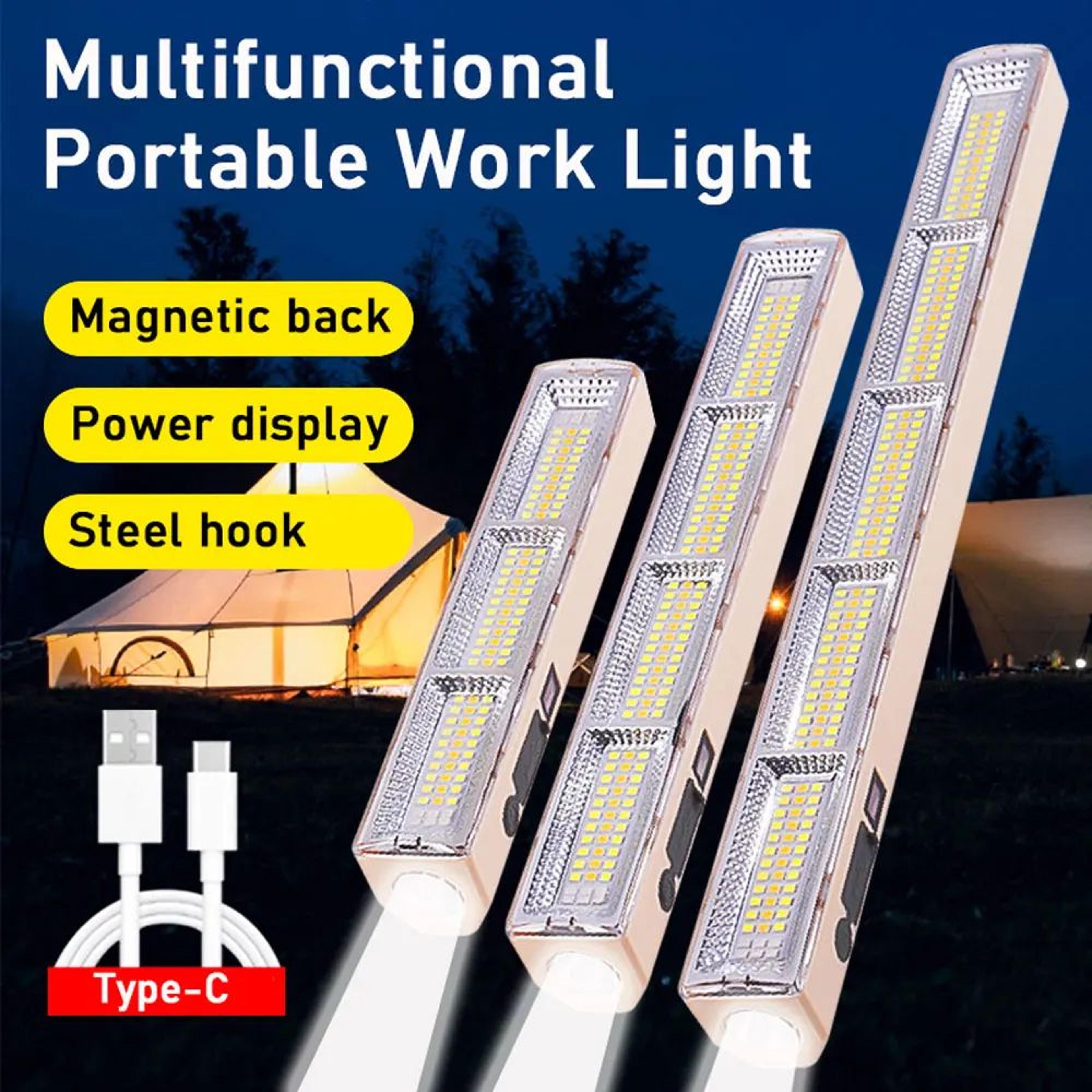 rechargeable magnetic led work light bar with hook