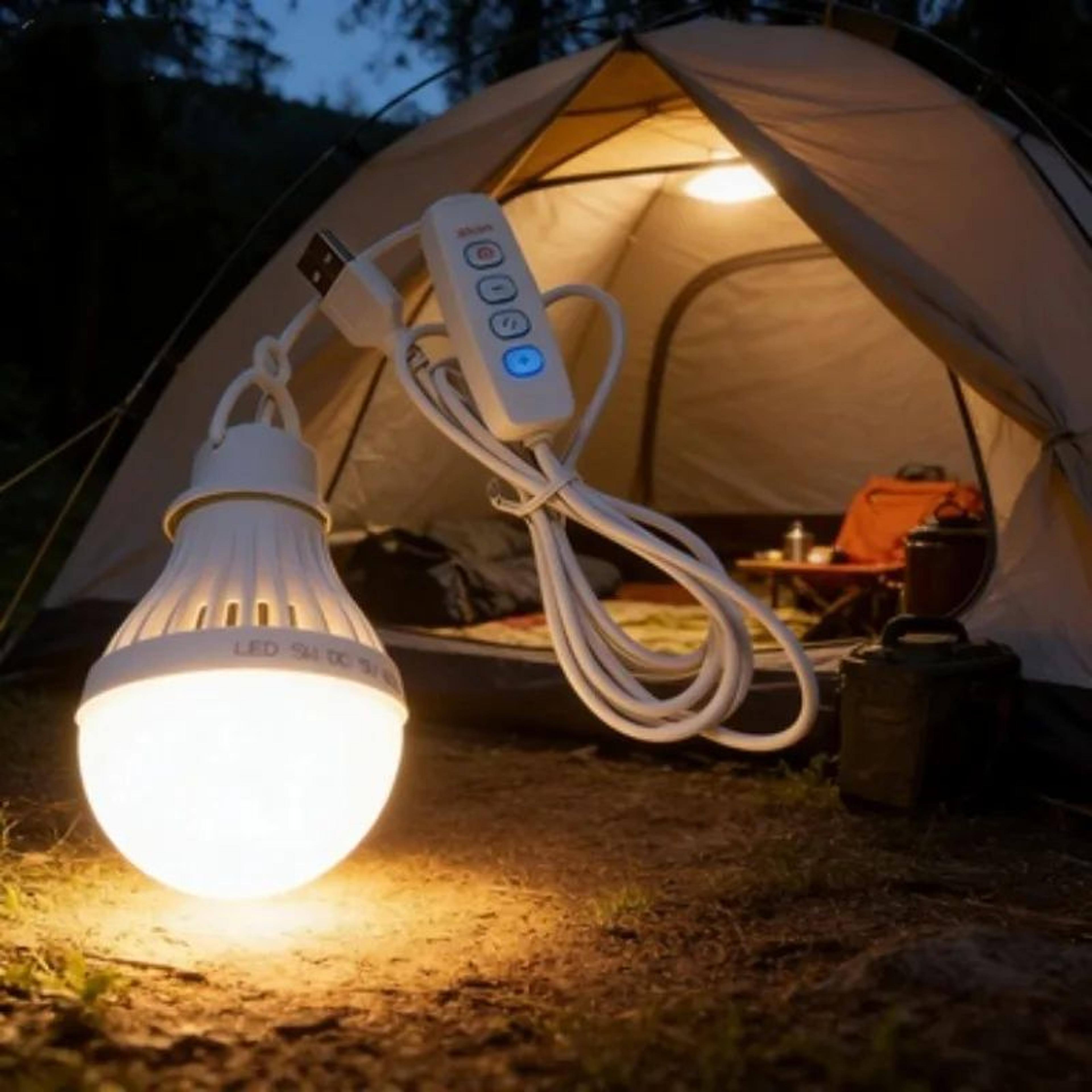 7w usb portable led camping bulb hanging tent light