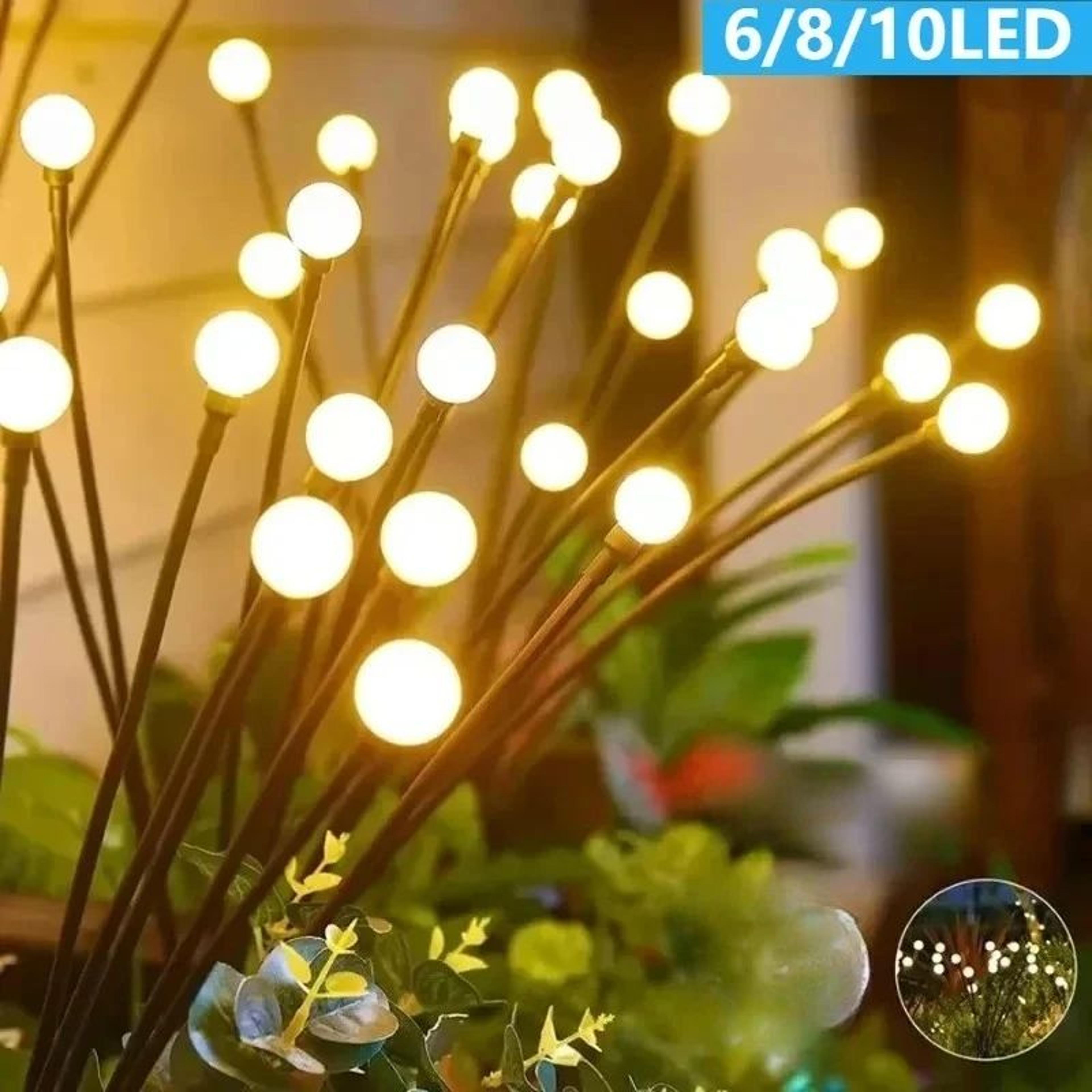 solar firefly swing lights for garden and lawn decoration