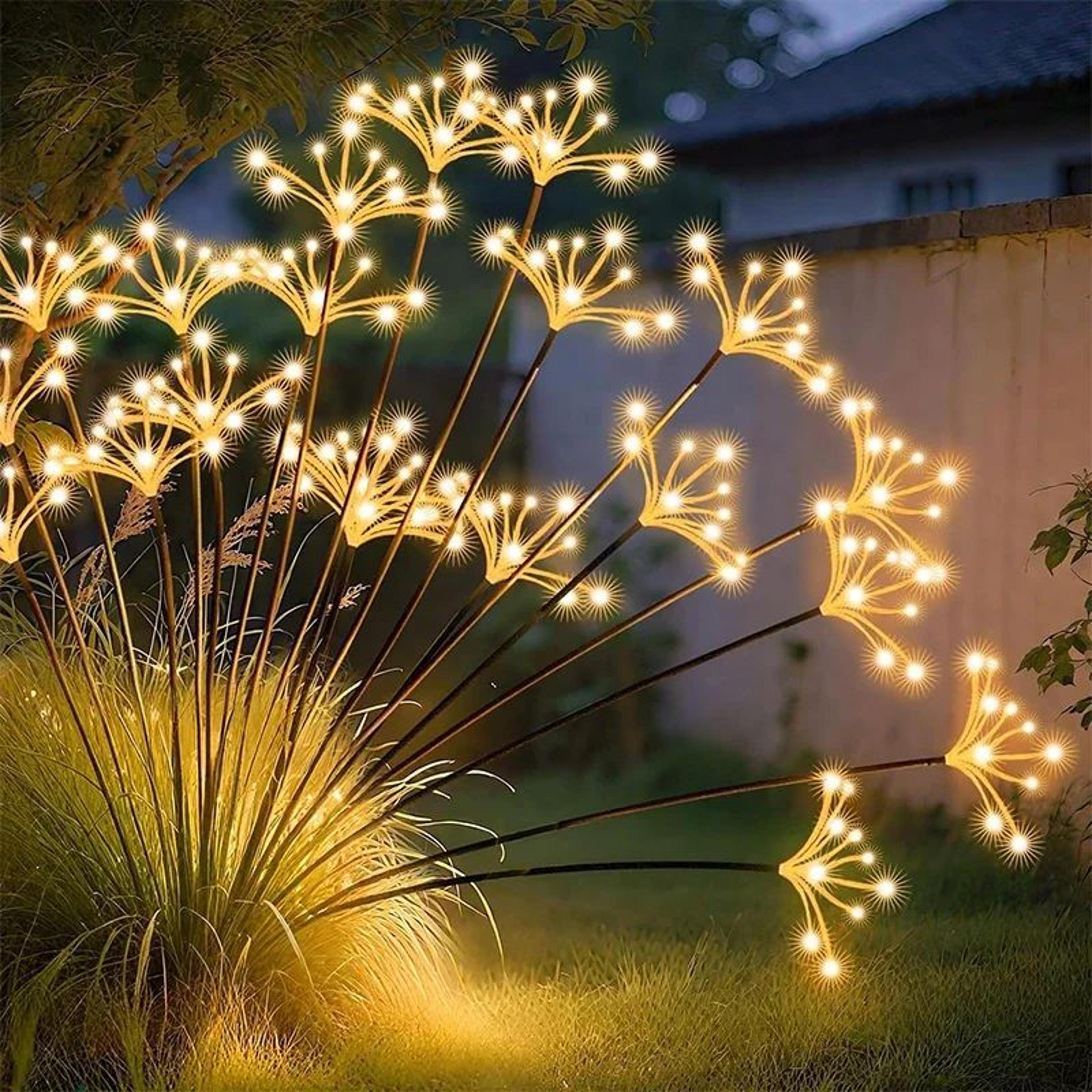 solar swaying firefly garden lights with 2 lighting modes