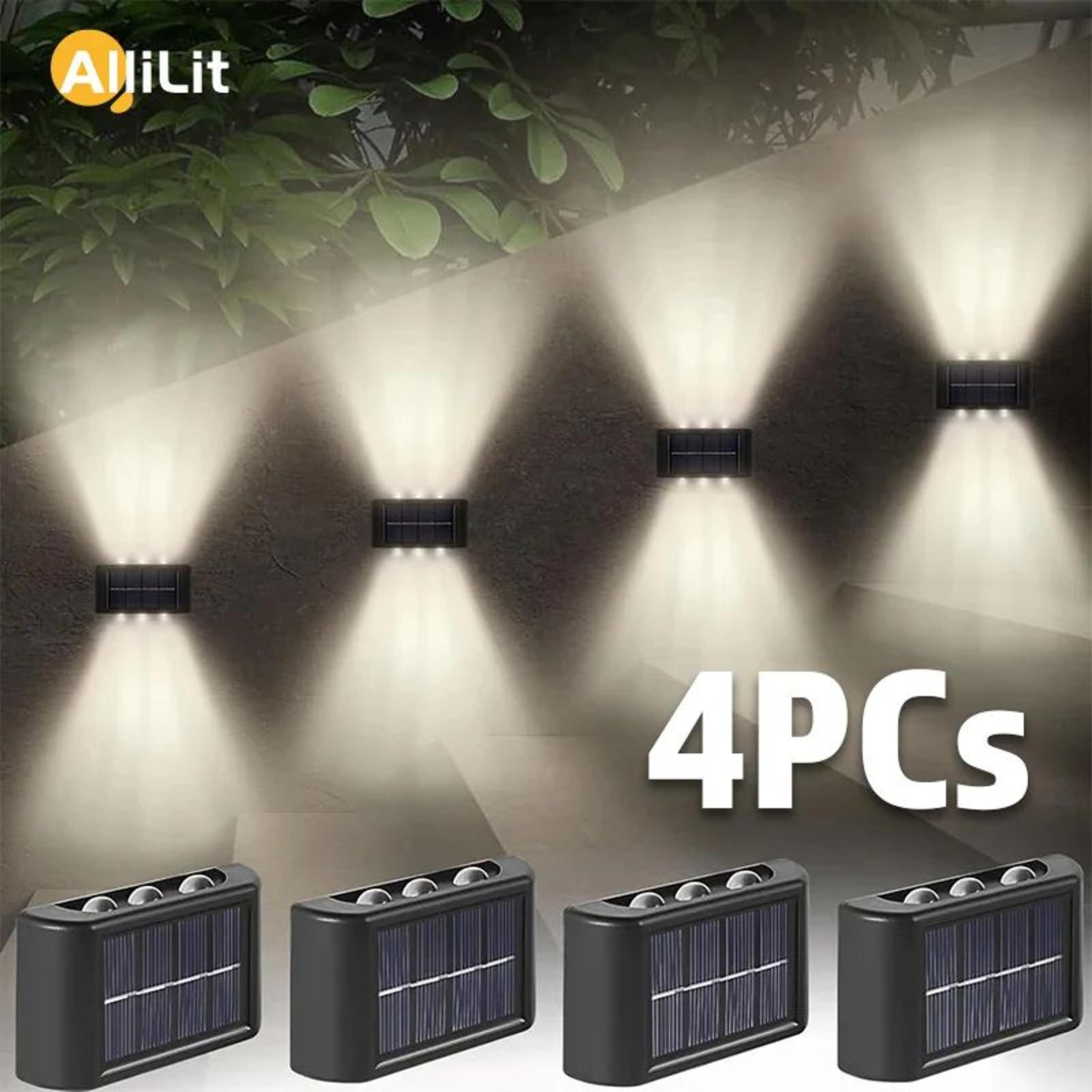 solar led up and down outdoor wall lights