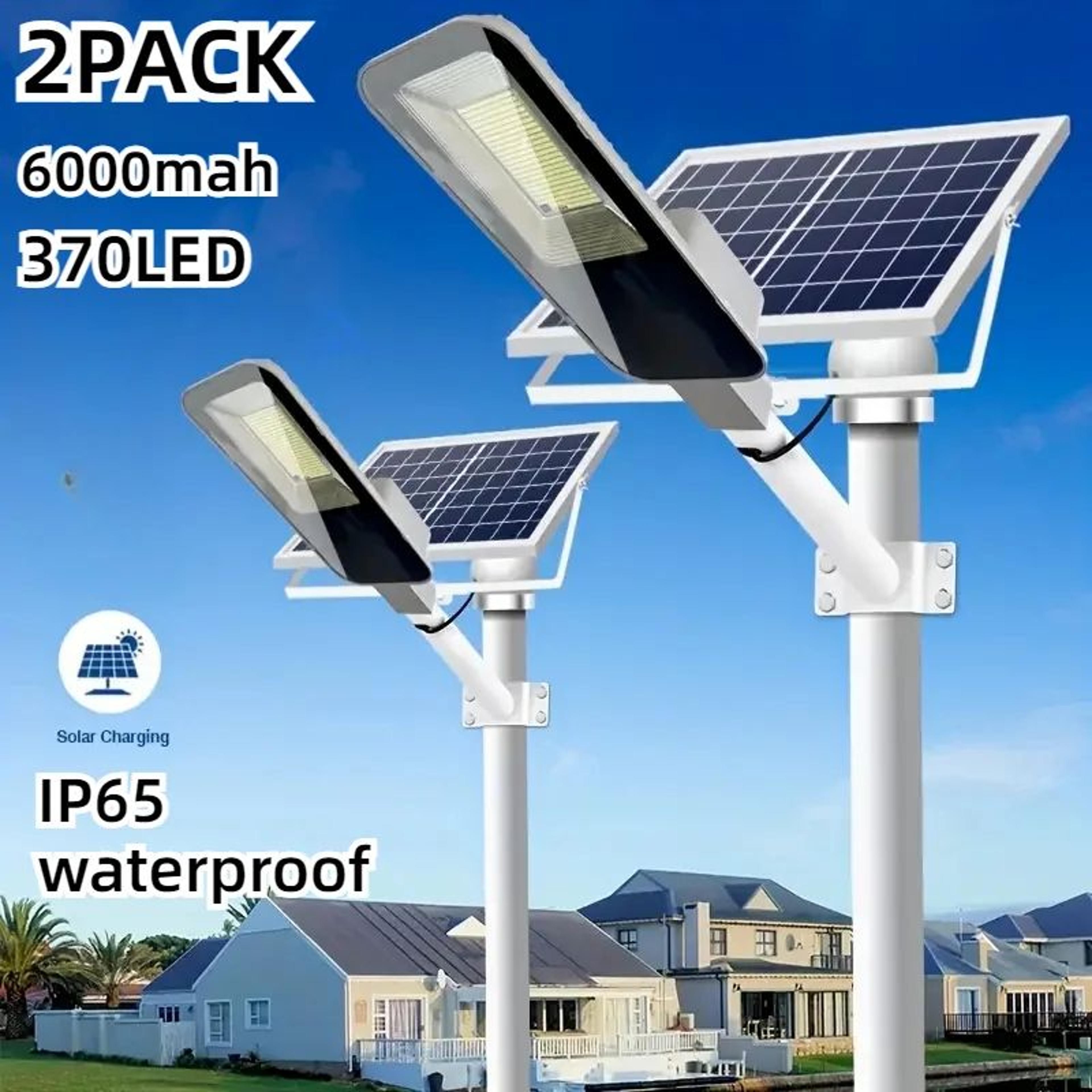 2pcs 200w solar outdoor street wall lights