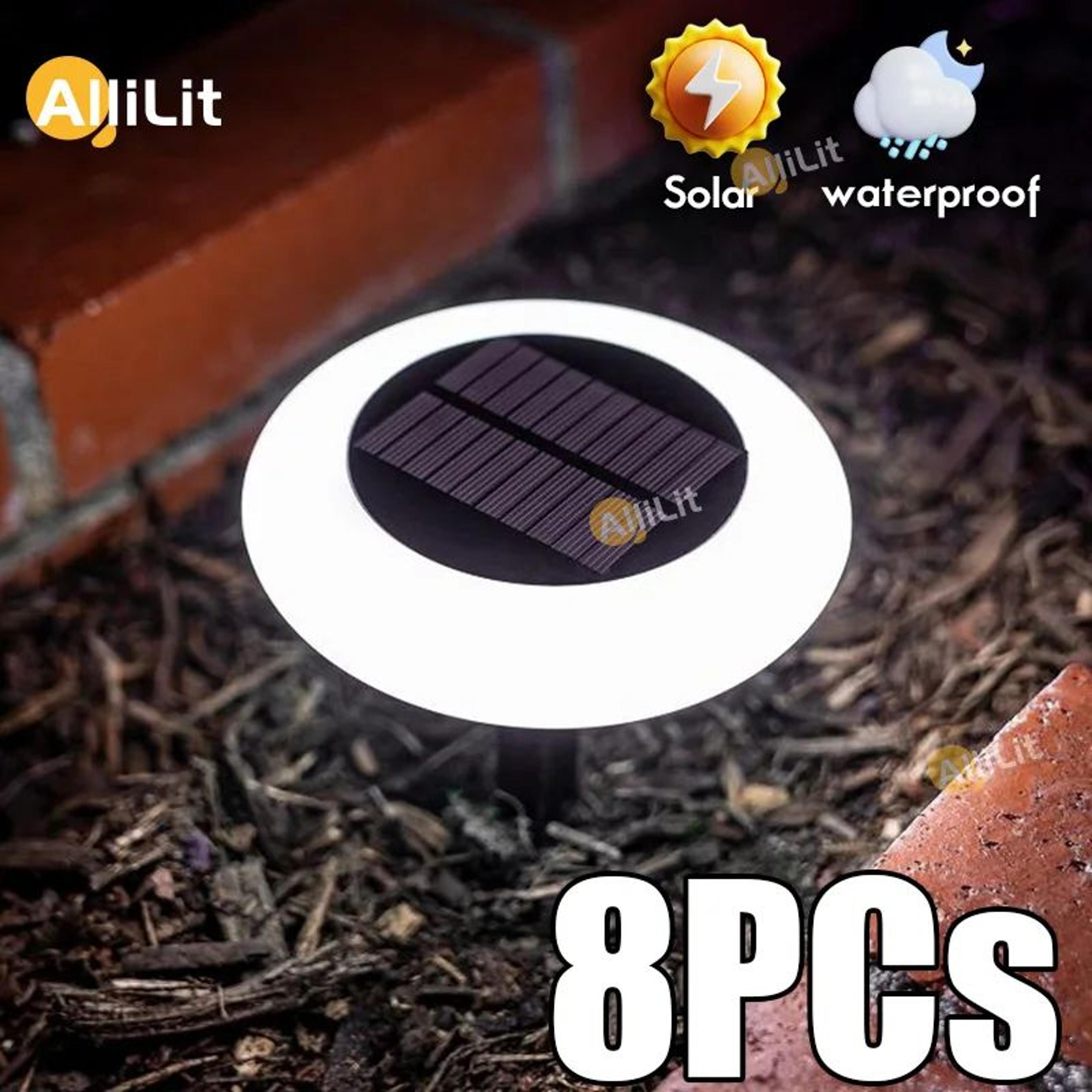solar led outdoor garden stake ground lights