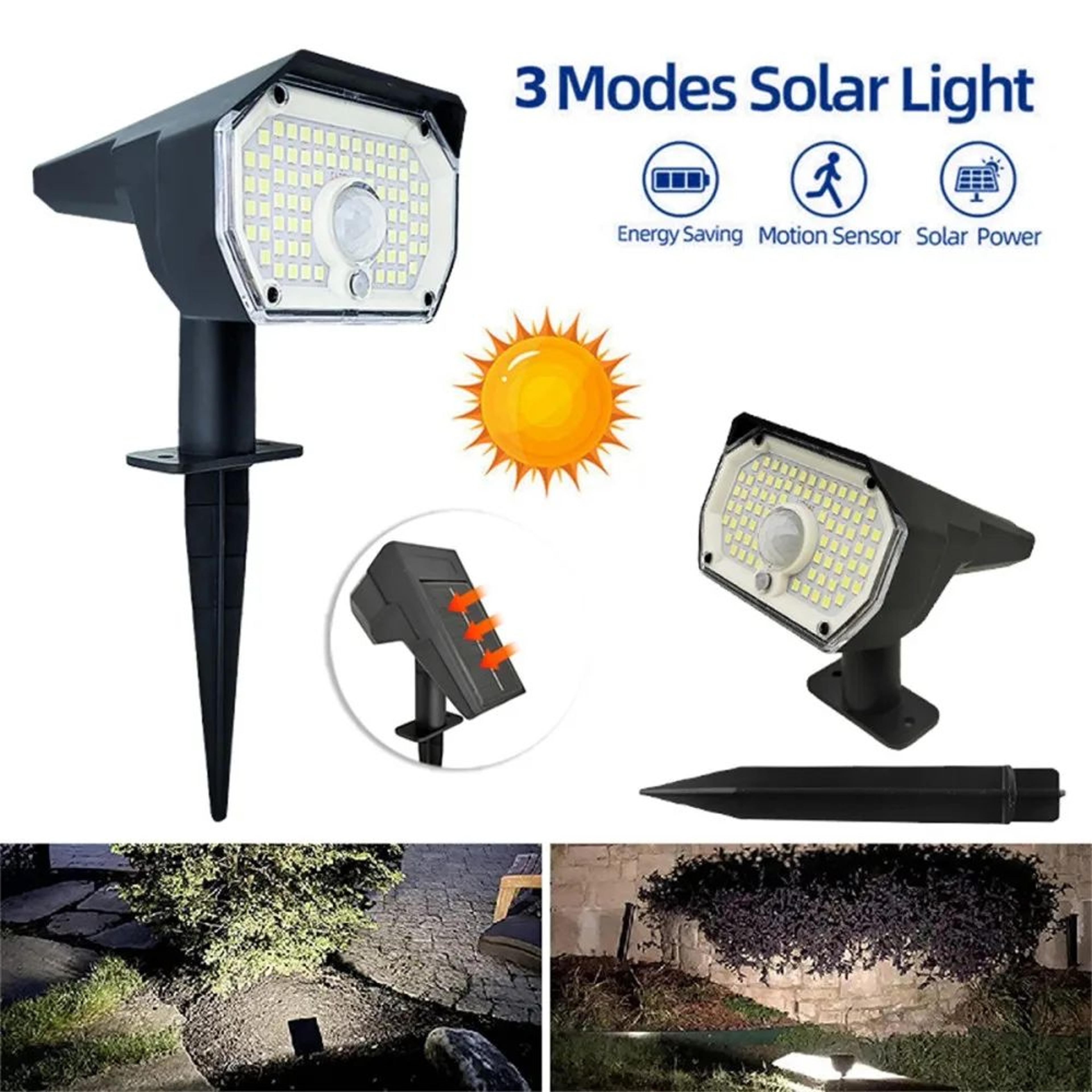 76 led solar landscape spotlights with 3 lighting modes
