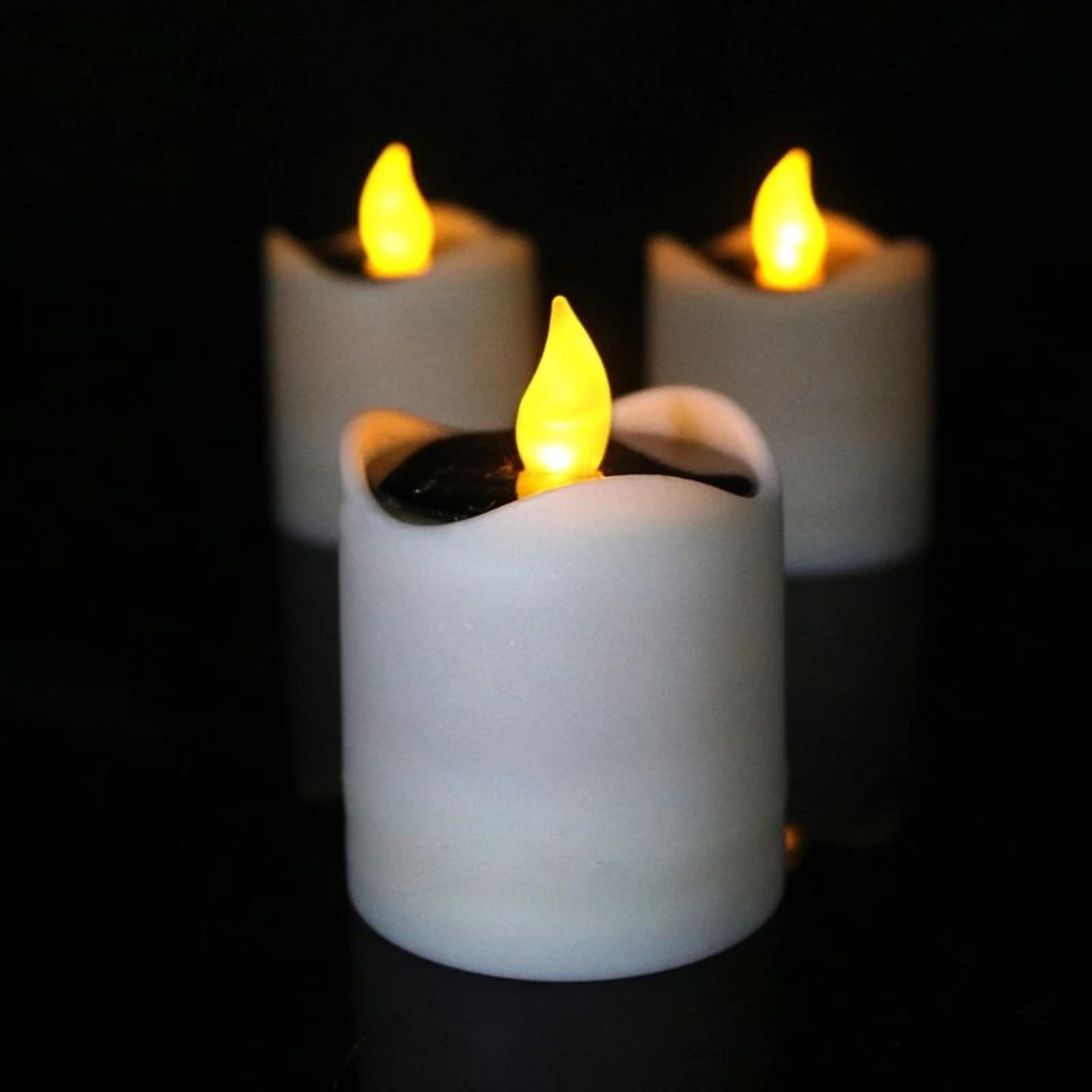 solar led flickering tea candle light