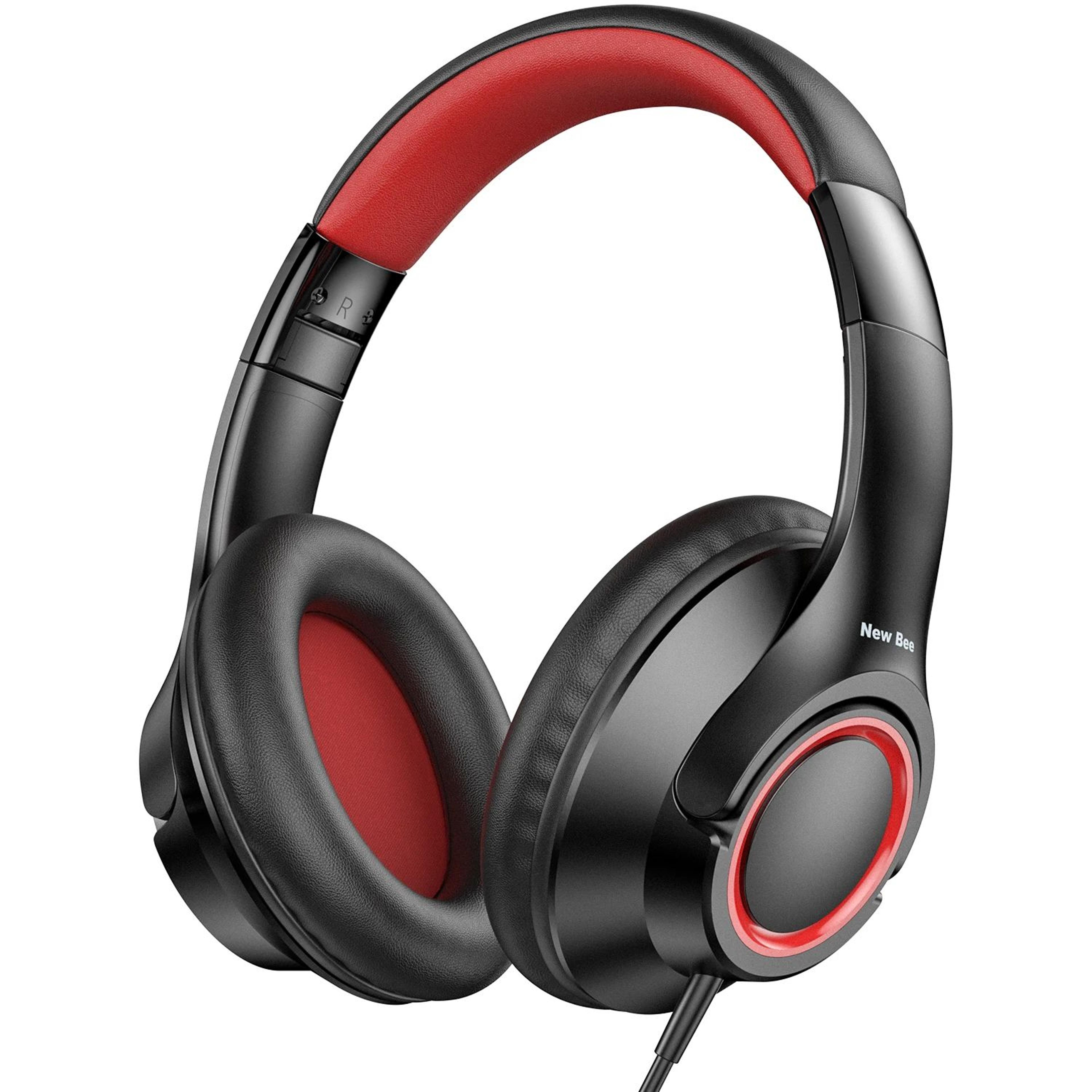 new bee kids wired foldable headphones with safe volume